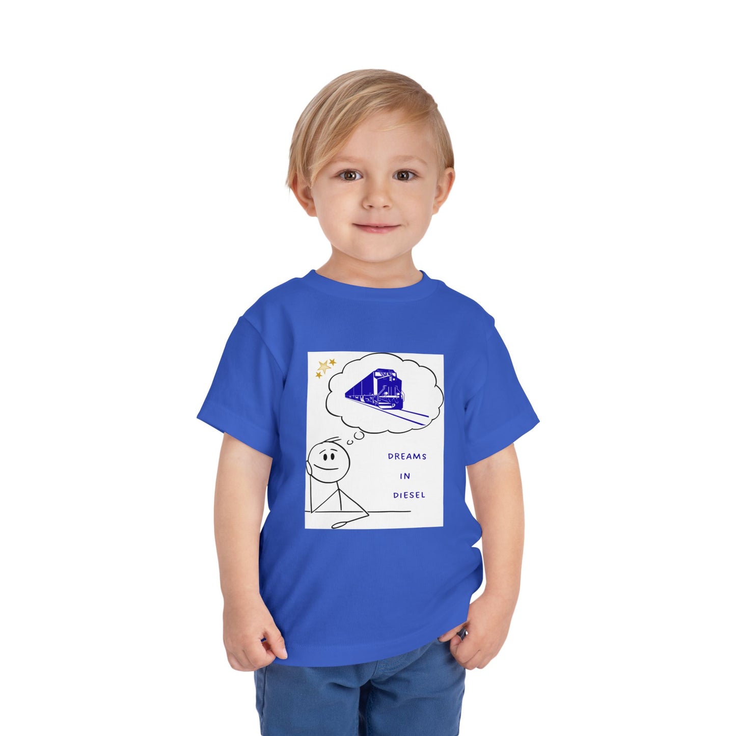 Toddler Freight Train T-Shirt | Dream in Diesel Train Lover Tee (2T–5T)