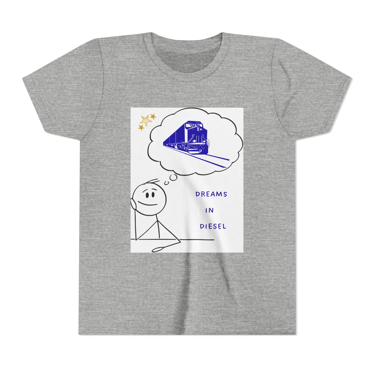 Kids Freight Train T-Shirt | Dream in Diesel Youth Railfan Tee