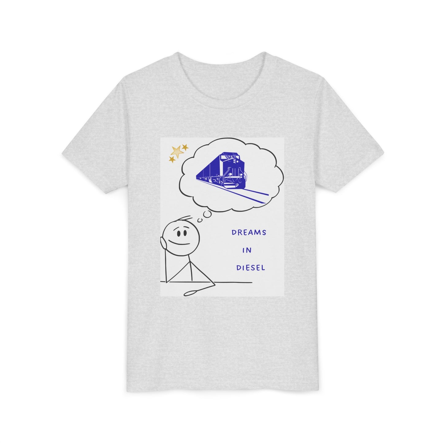 Kids Freight Train T-Shirt | Dream in Diesel Youth Railfan Tee