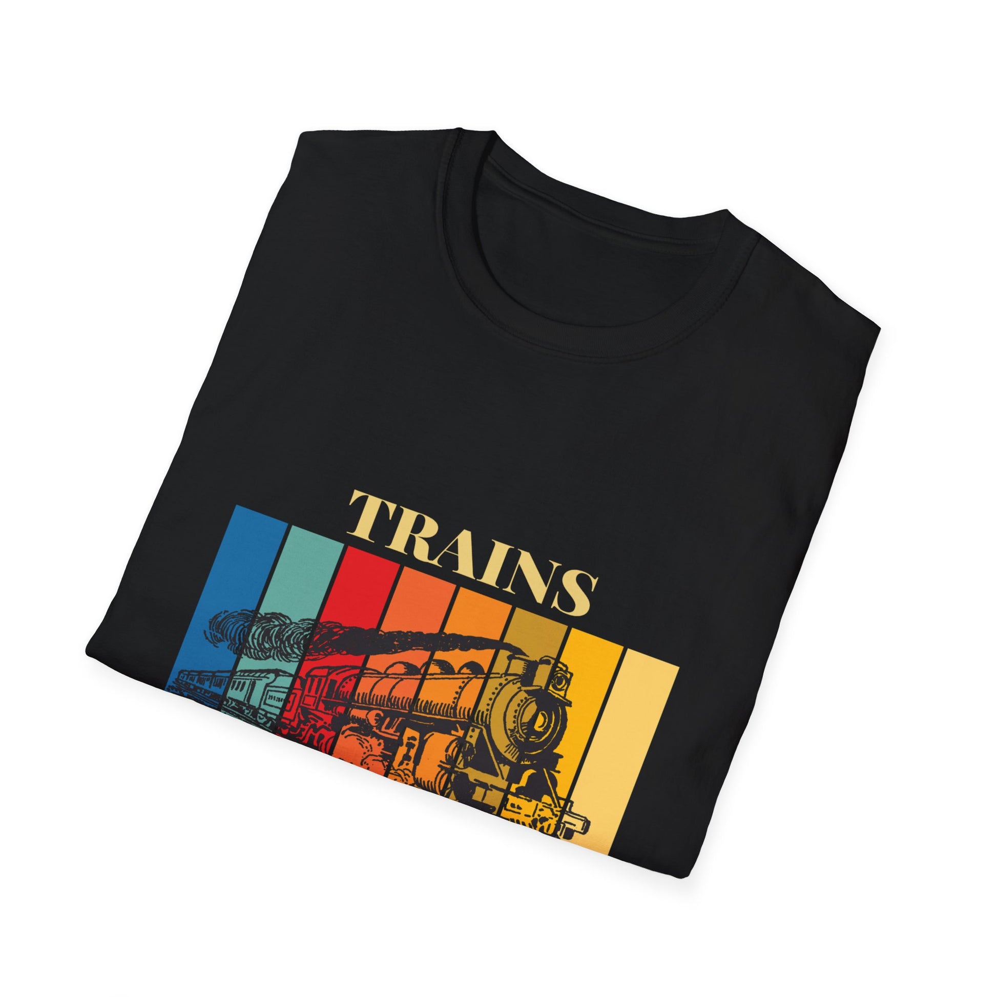 Trains Rock – Train Lover Graphic T-Shirt