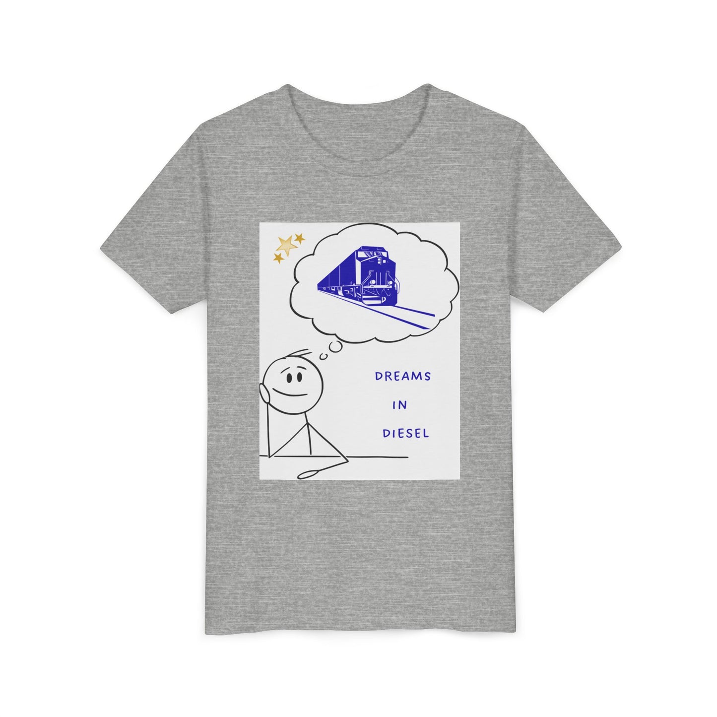 Kids Freight Train T-Shirt | Dream in Diesel Youth Railfan Tee