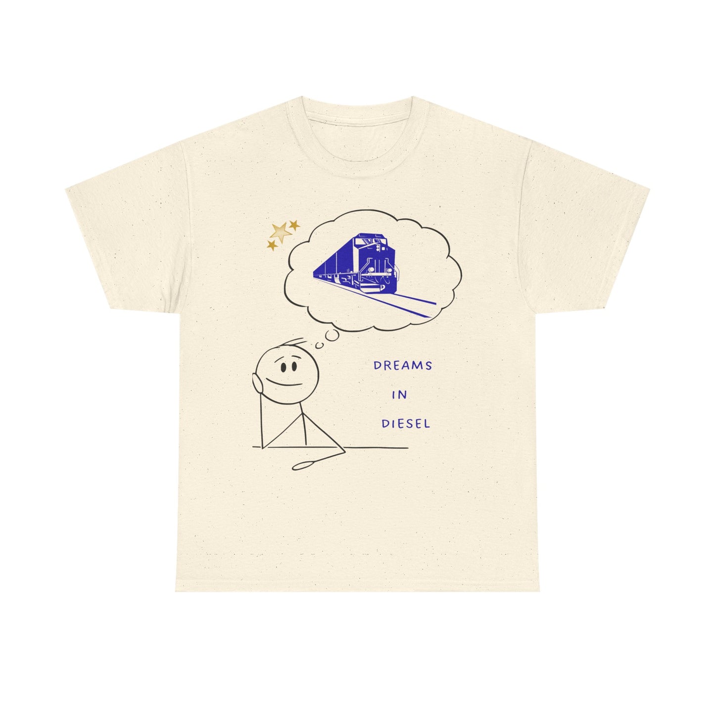 Dream in Diesel diesel locomotive railfan t-shirt