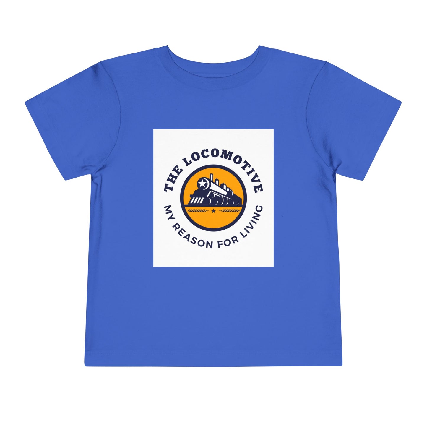 Toddler Train Lover T-Shirt | Trains Are My Happy Place Train Graphic Tee (2T–5T)