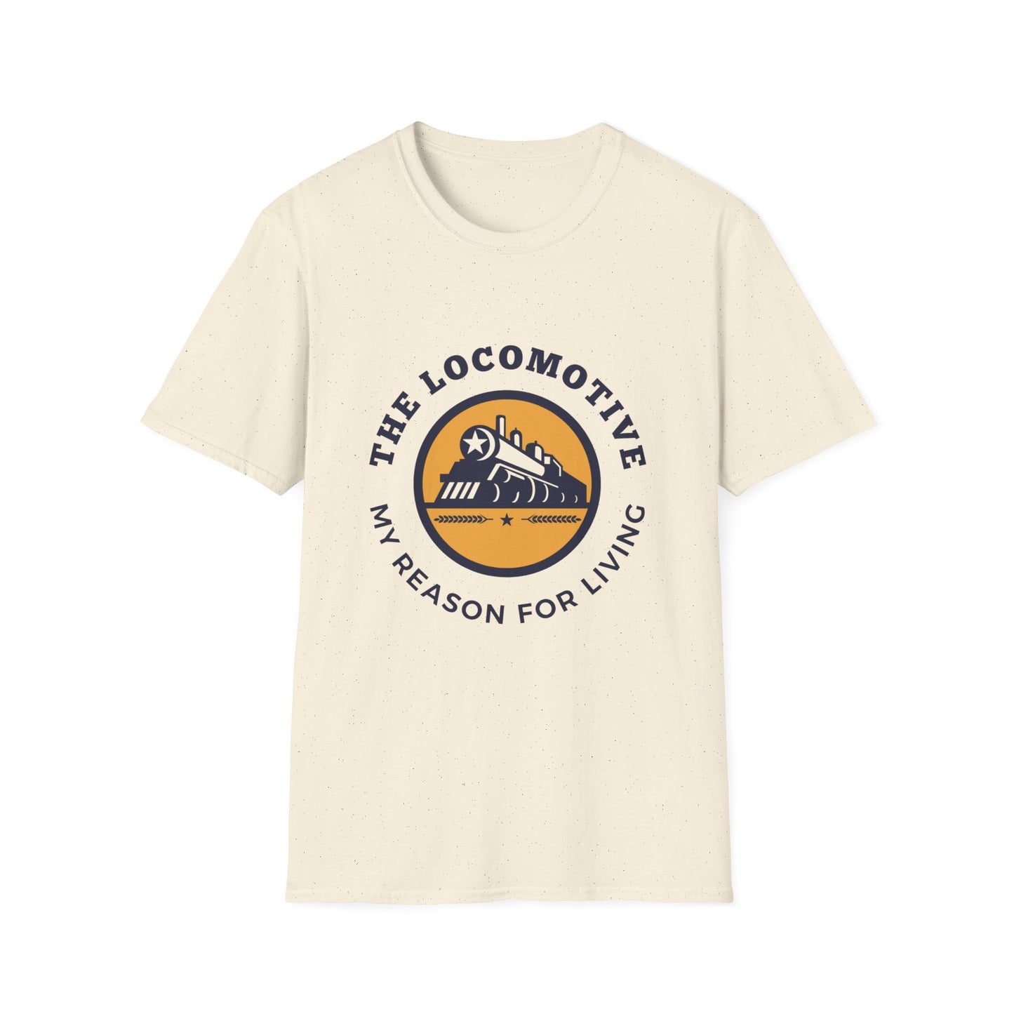 Trains Are My Happy Place – Train Lover Graphic T-Shirt