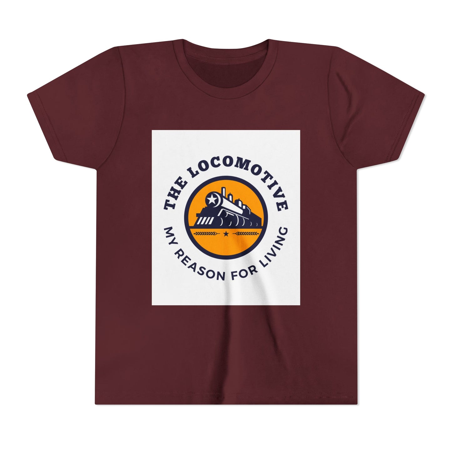 Kids Train Lover T-Shirt | Trains Are My Happy Place Youth Railfan Tee