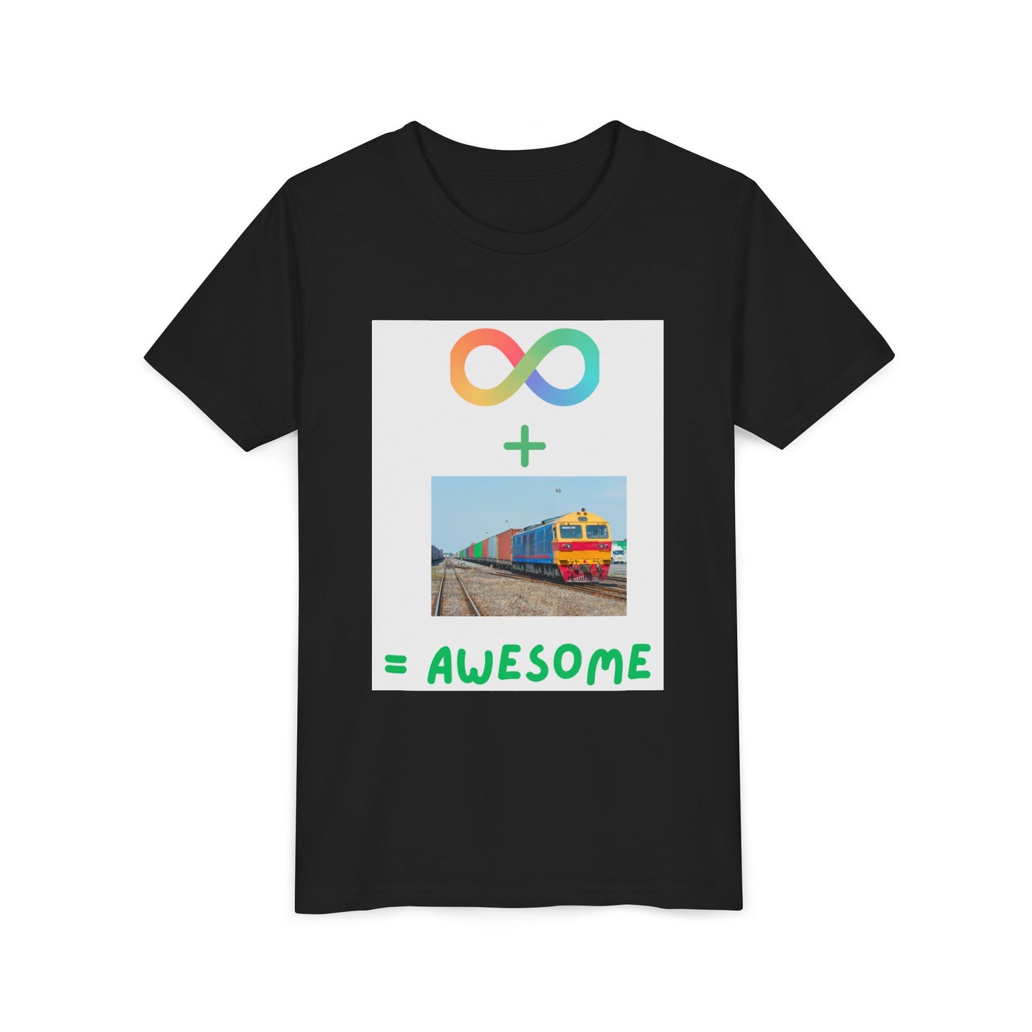 Autism Acceptance Kids Train Lover T-Shirt | Youth Special Interest Tee