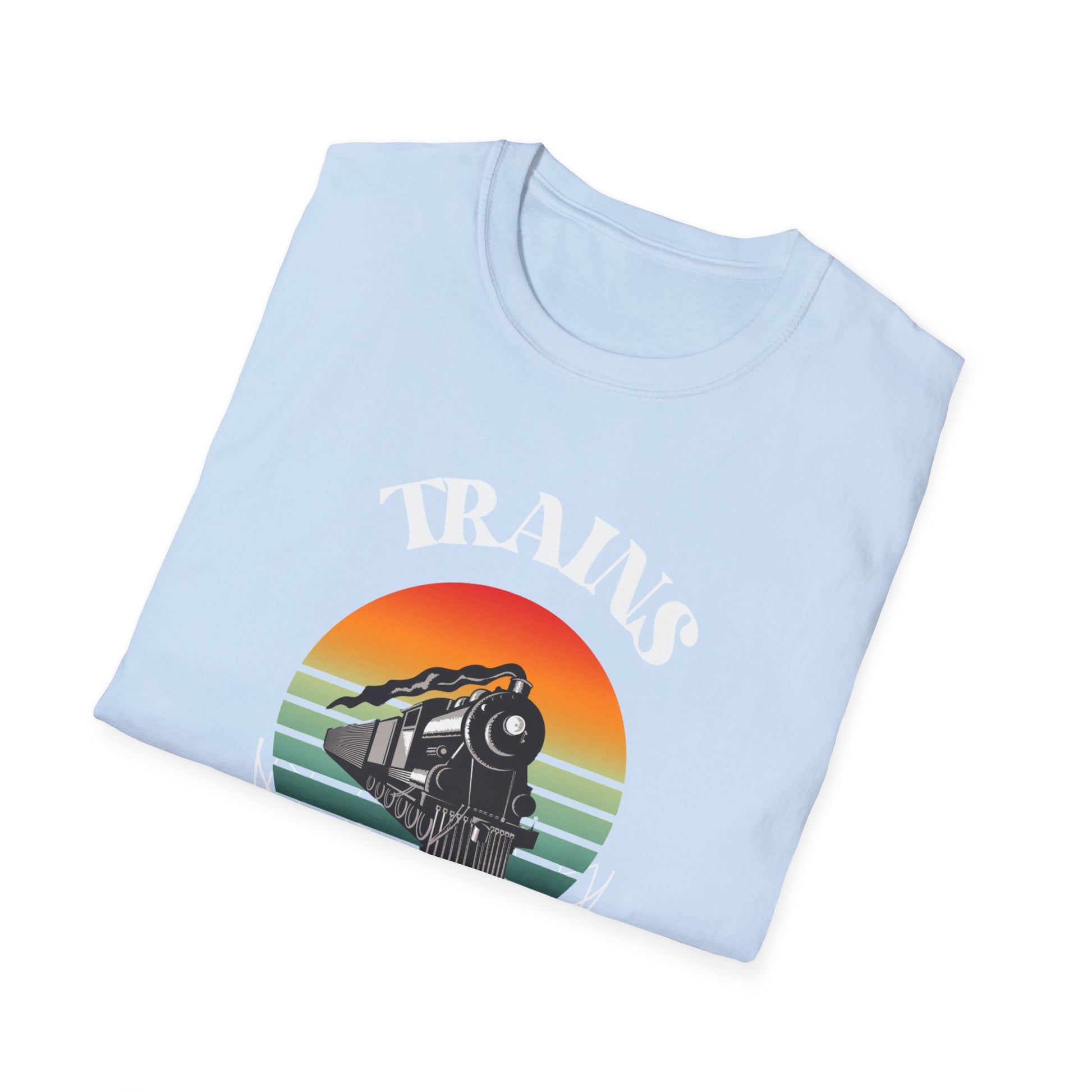 Retro Train Enthusiast T-Shirt, Vintage Train Graphic Tee