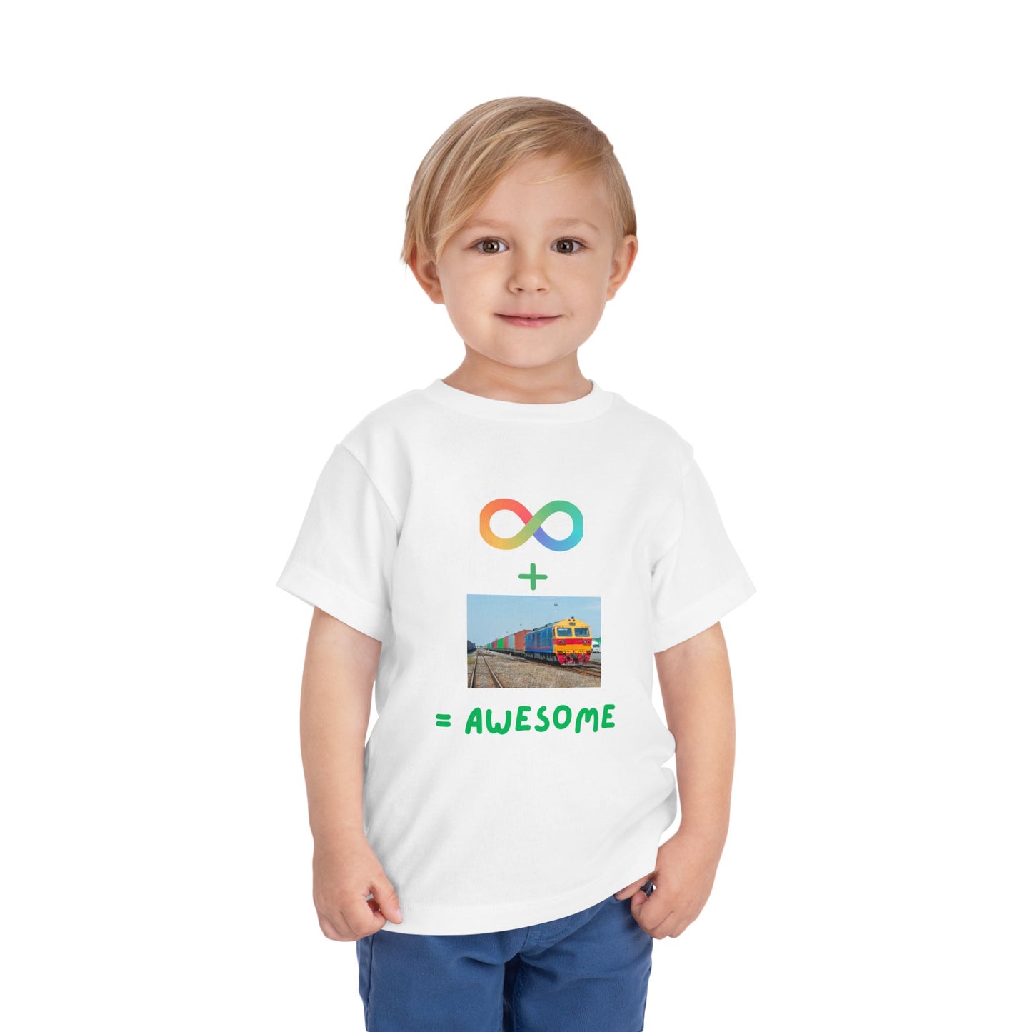 Autism Acceptance Toddler Train Lover T-Shirt | Special Interest Tee (2T–5T)