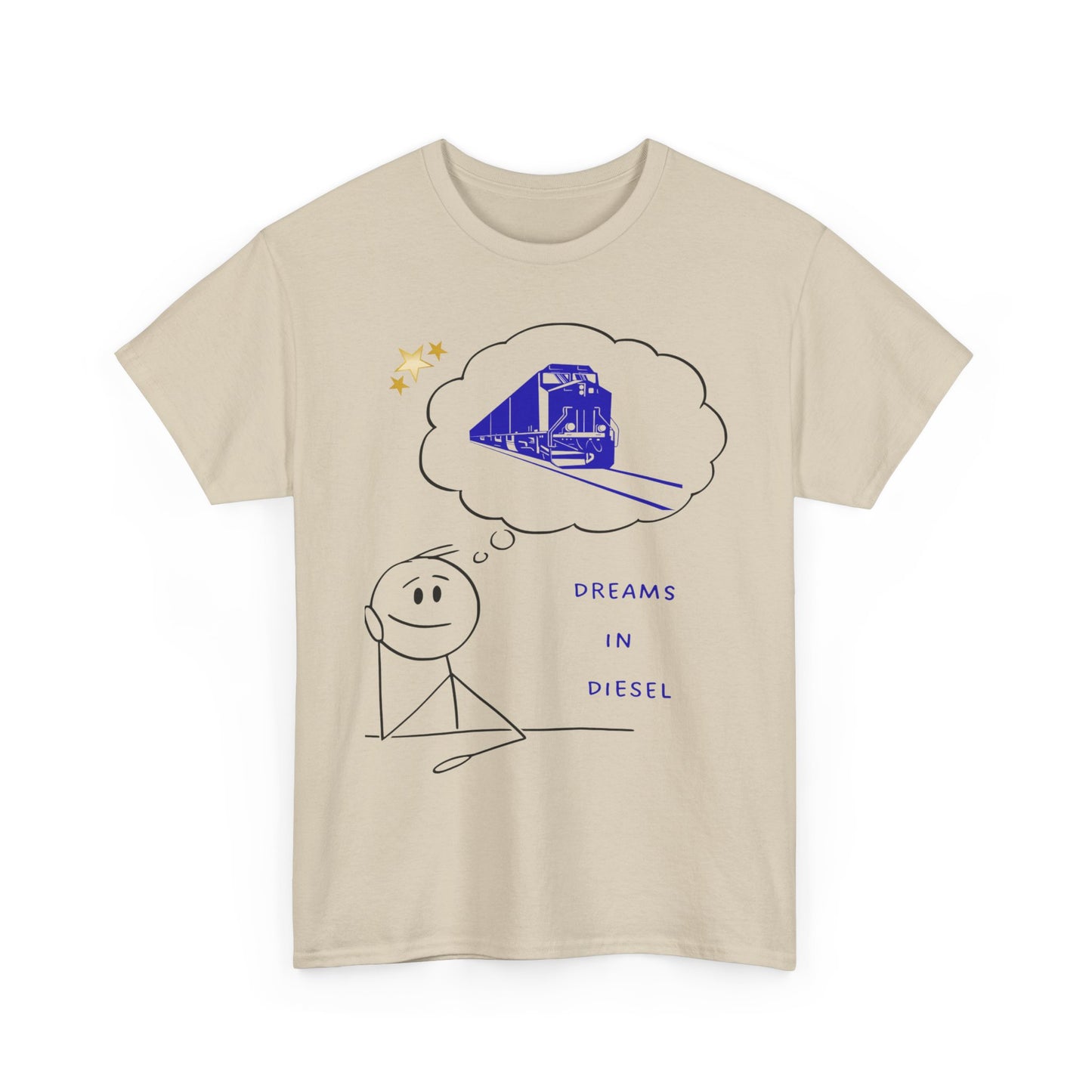 Dream in Diesel diesel locomotive railfan t-shirt