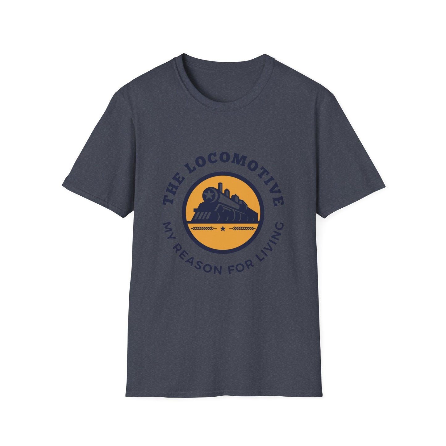 Trains Are My Happy Place – Train Lover Graphic T-Shirt