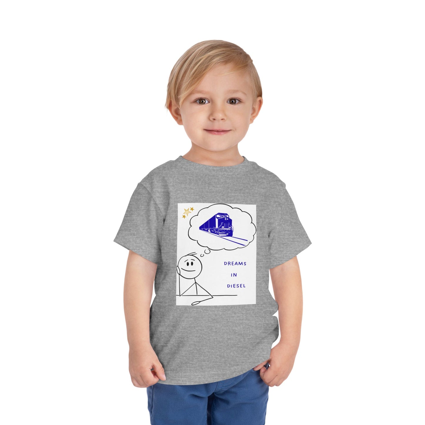 Toddler Freight Train T-Shirt | Dream in Diesel Train Lover Tee (2T–5T)
