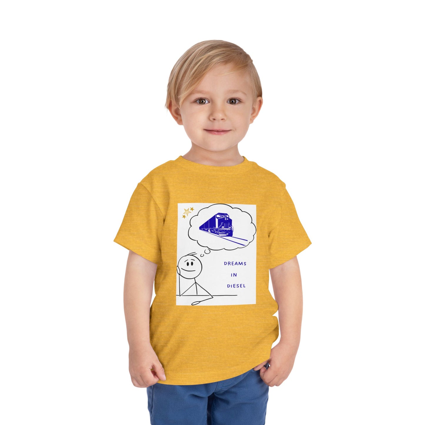 Toddler Freight Train T-Shirt | Dream in Diesel Train Lover Tee (2T–5T)