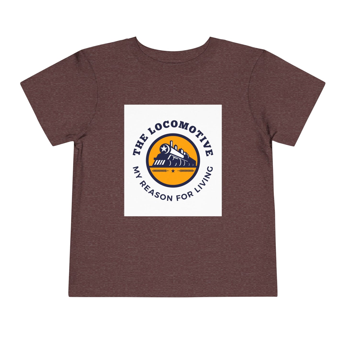 Toddler Train Lover T-Shirt | Trains Are My Happy Place Train Graphic Tee (2T–5T)