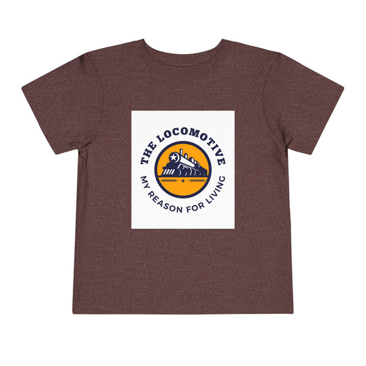 Toddler Train Lover T-Shirt | Trains Are My Happy Place Train Graphic Tee (2T–5T)
