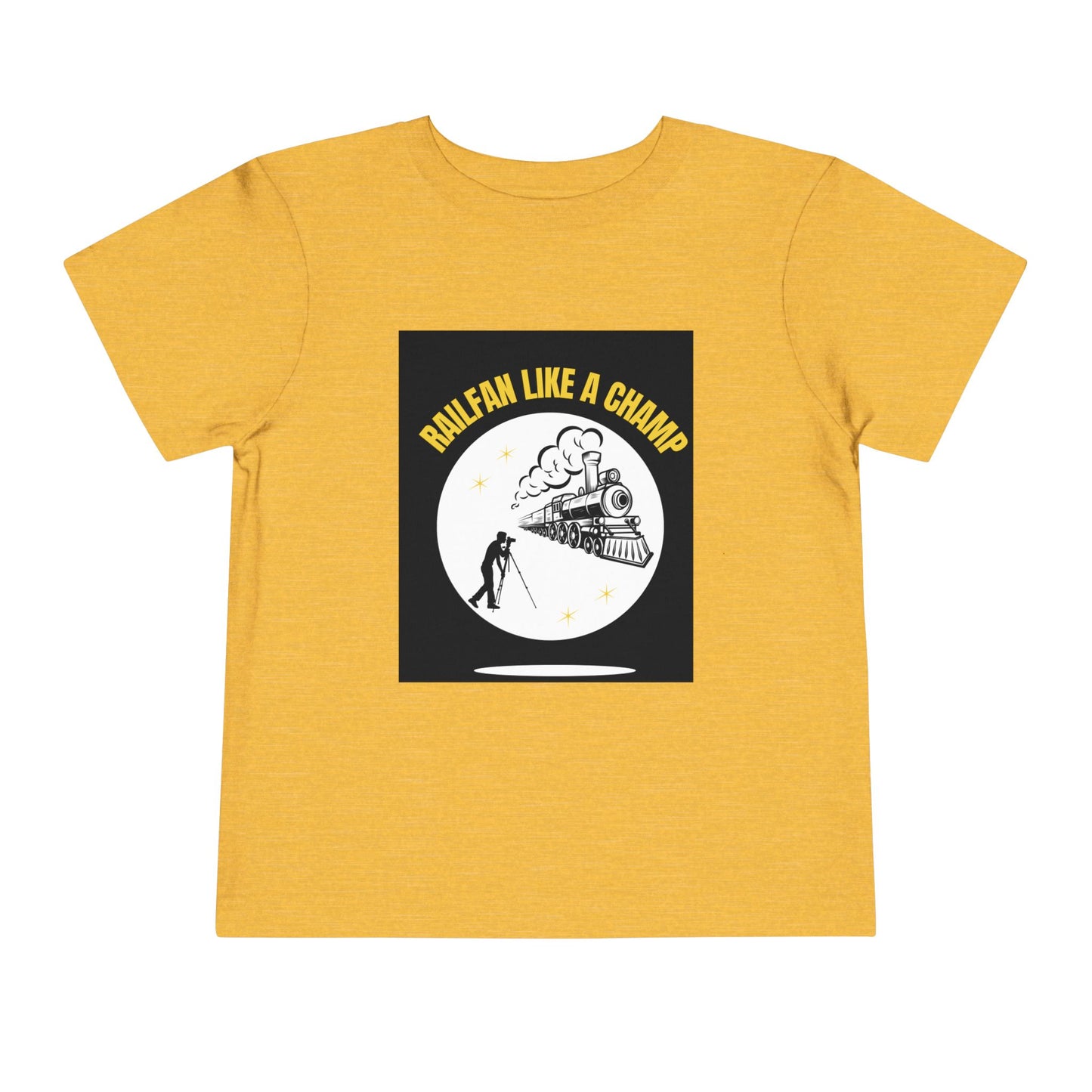 Toddler Train Lover T-Shirt | Classic Railway Graphic Train Tee (2T–5T)