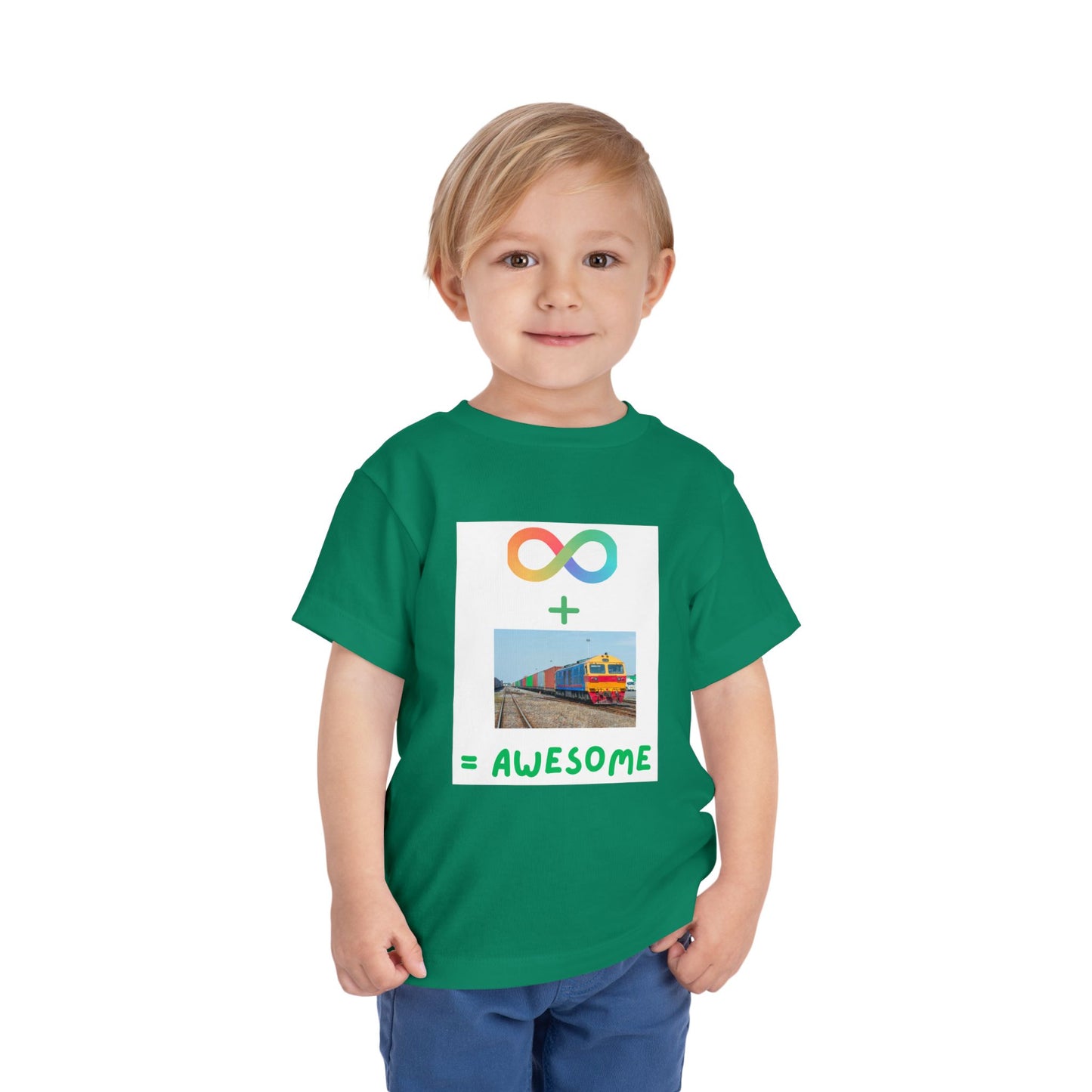 Autism Acceptance Toddler Train Lover T-Shirt | Special Interest Tee (2T–5T)