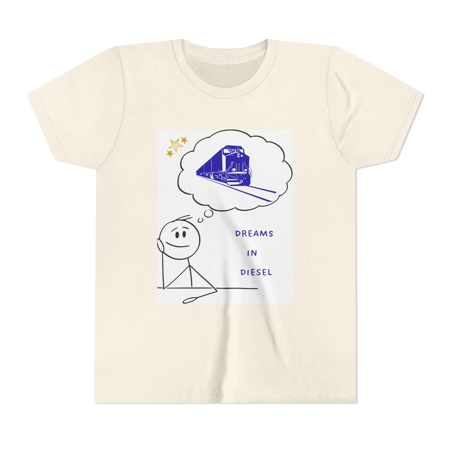 Kids Freight Train T-Shirt | Dream in Diesel Youth Railfan Tee