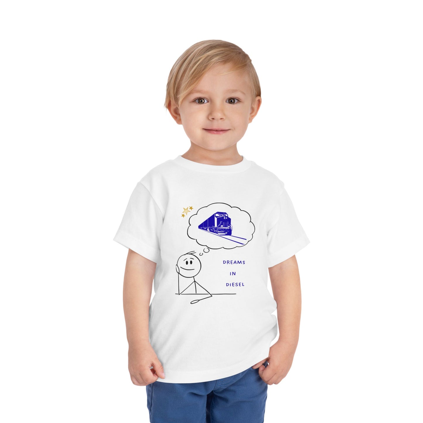 Toddler Freight Train T-Shirt | Dream in Diesel Train Lover Tee (2T–5T)