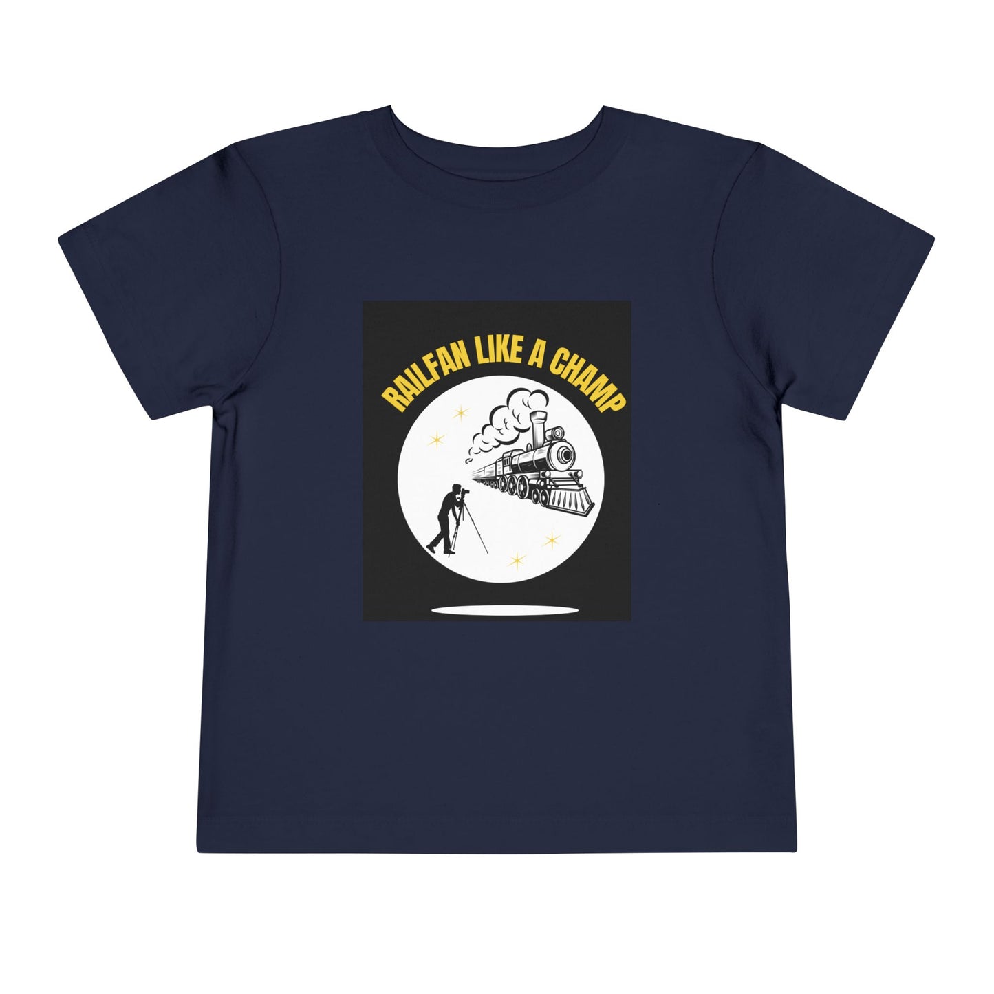 Toddler Train Lover T-Shirt | Classic Railway Graphic Train Tee (2T–5T)