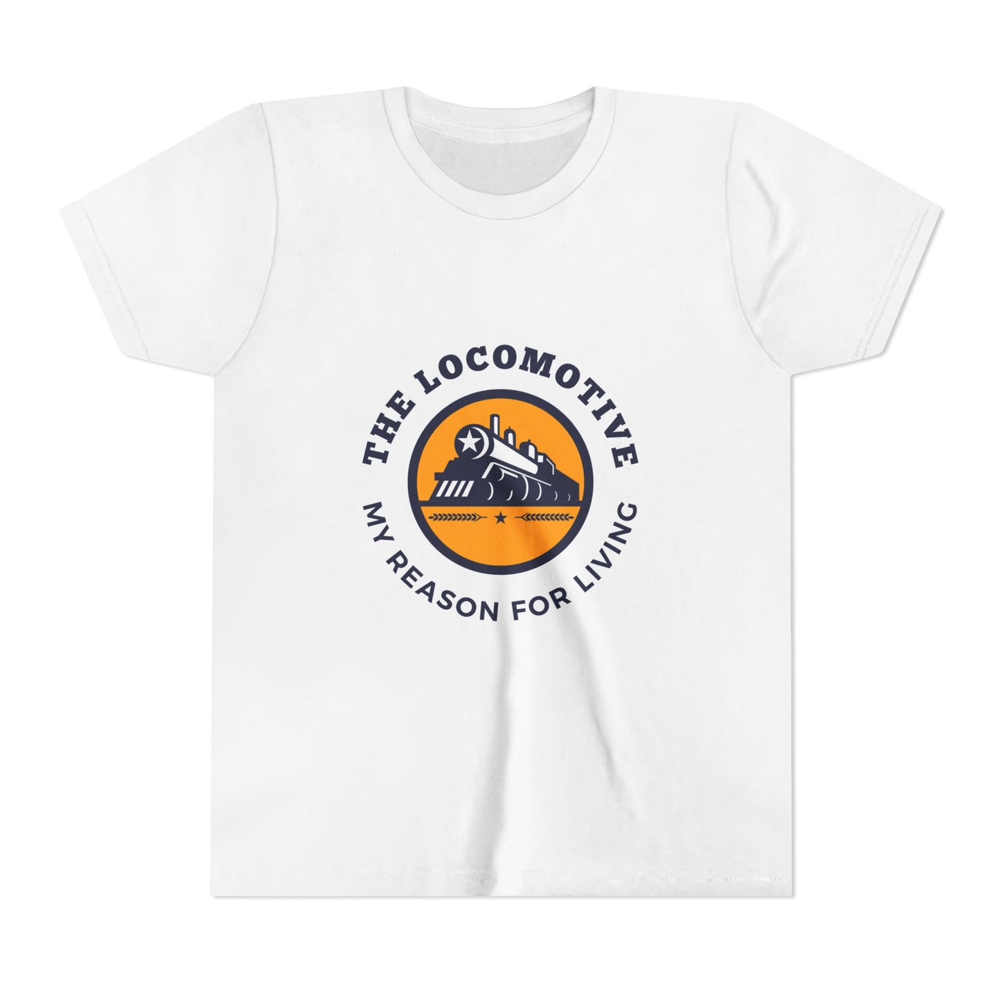 Kids Train Lover T-Shirt | Trains Are My Happy Place Youth Railfan Tee
