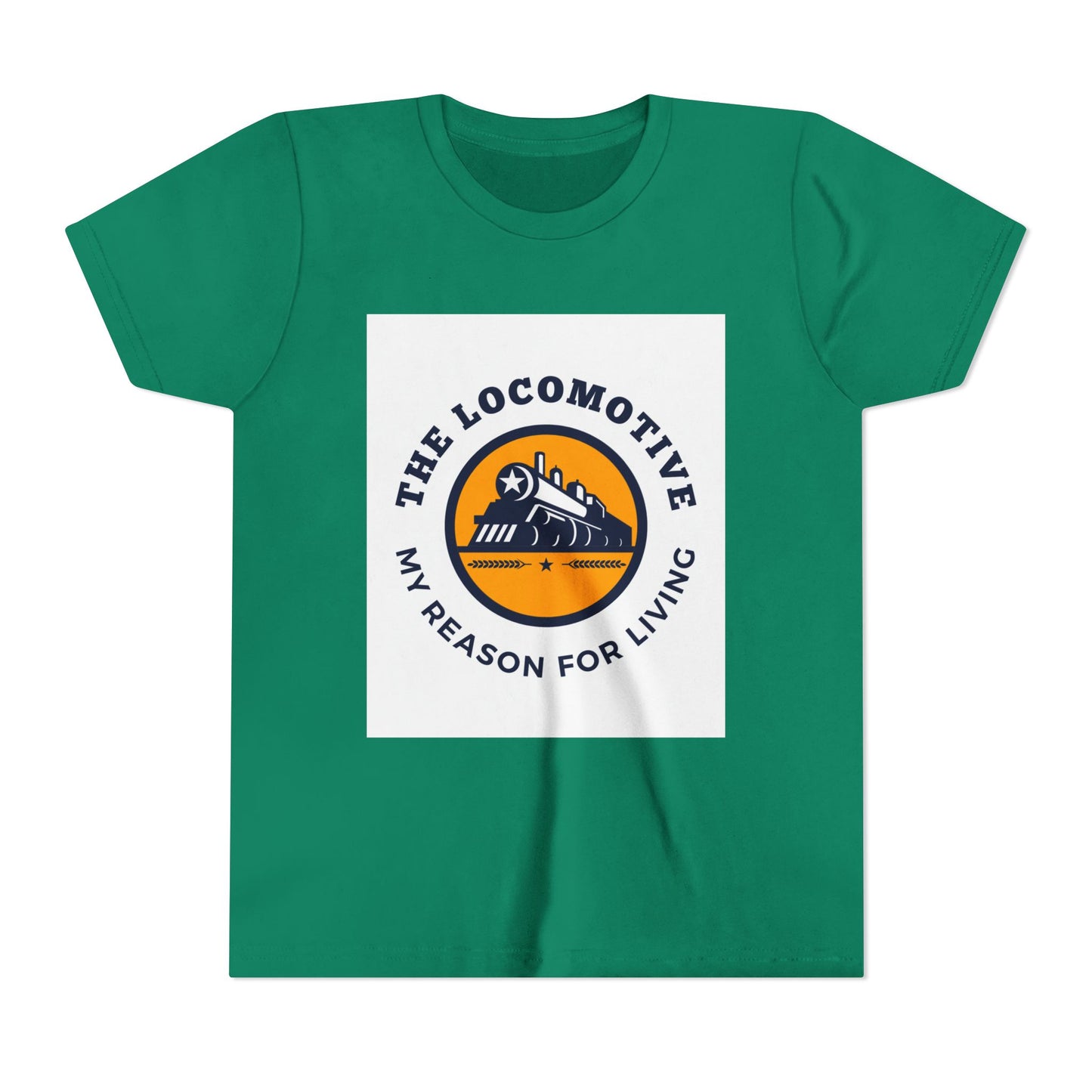 Kids Train Lover T-Shirt | Trains Are My Happy Place Youth Railfan Tee