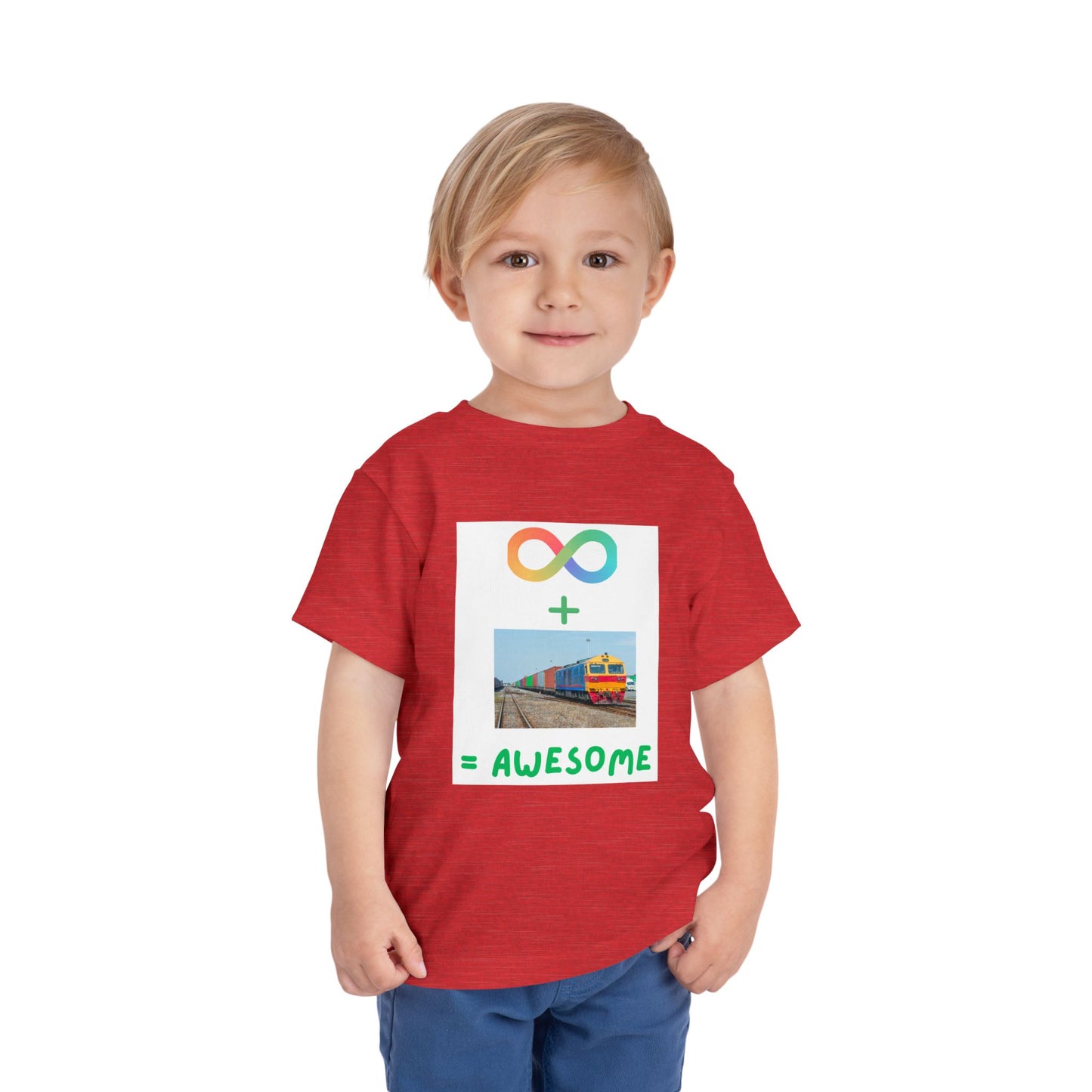 Autism Acceptance Toddler Train Lover T-Shirt | Special Interest Tee (2T–5T)