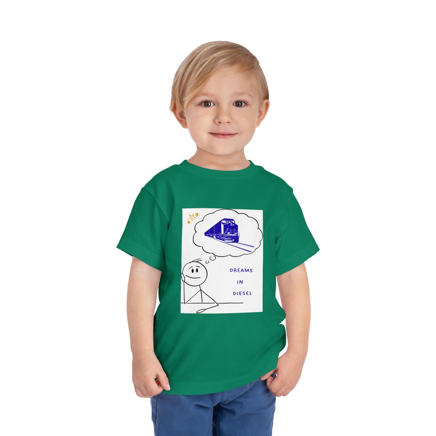 Toddler Freight Train T-Shirt | Dream in Diesel Train Lover Tee (2T–5T)