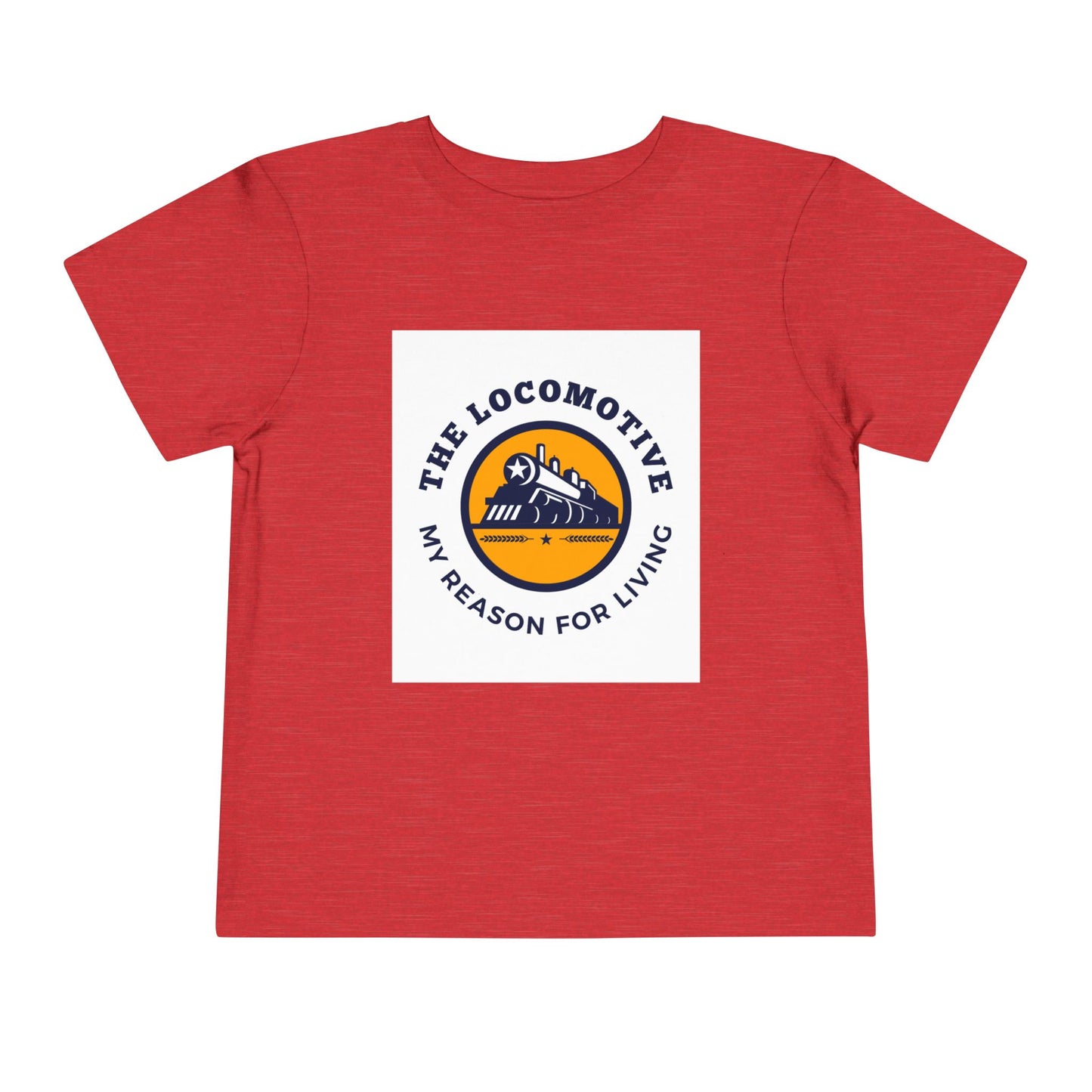 Toddler Train Lover T-Shirt | Trains Are My Happy Place Train Graphic Tee (2T–5T)