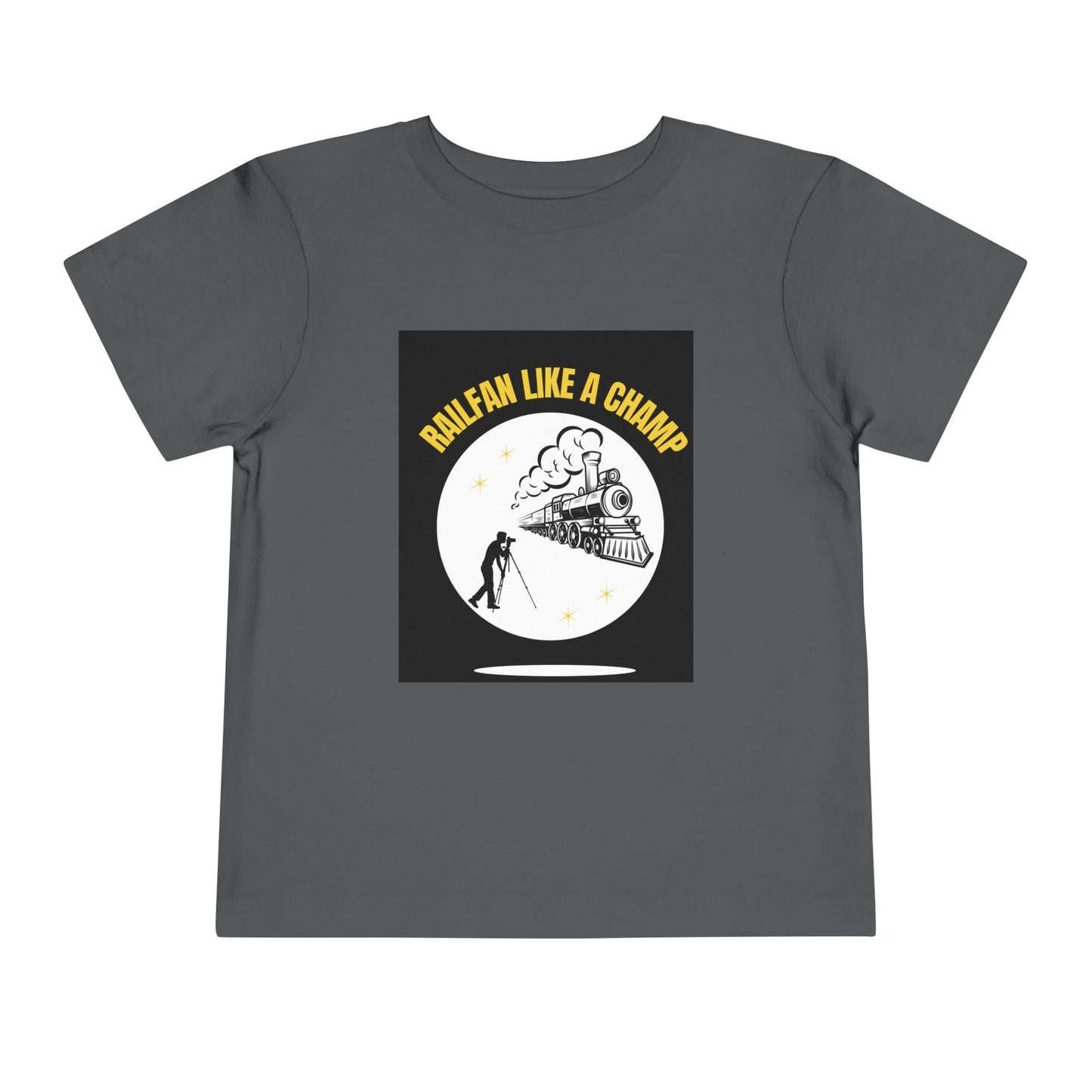 Toddler Train Lover T-Shirt | Classic Railway Graphic Train Tee (2T–5T)