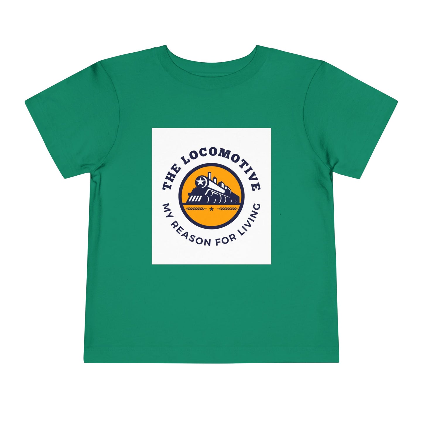 Toddler Train Lover T-Shirt | Trains Are My Happy Place Train Graphic Tee (2T–5T)