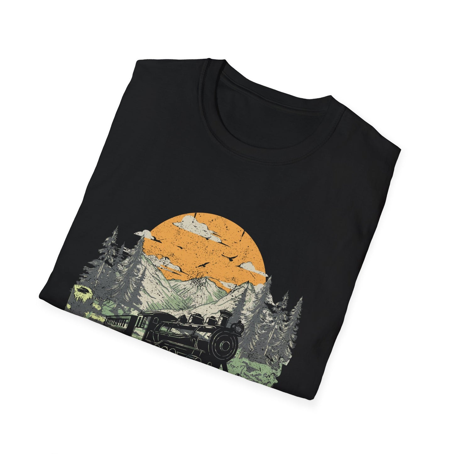 Trains Rule – Vintage Train Lover T-Shirt