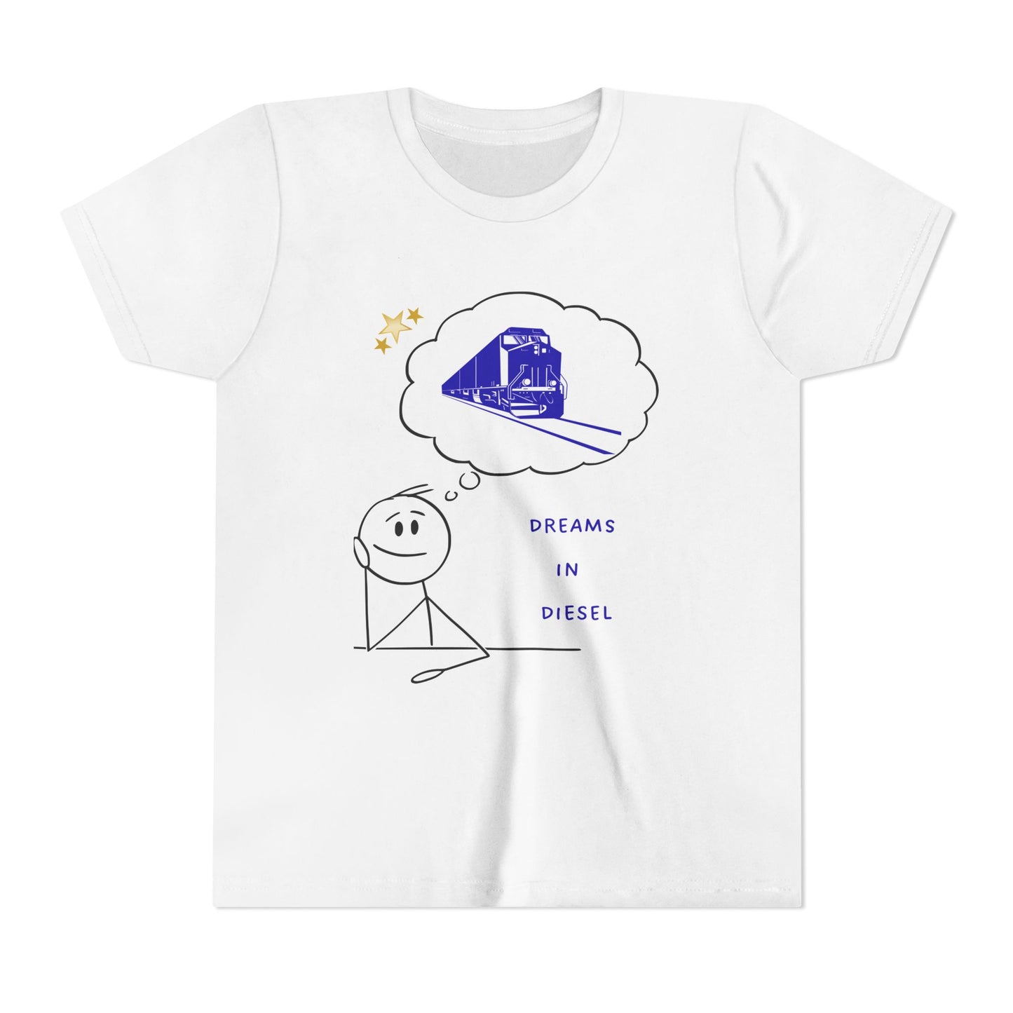 Kids Freight Train T-Shirt | Dream in Diesel Youth Railfan Tee