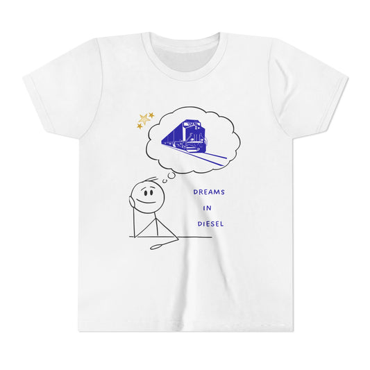 Kids Freight Train T-Shirt | Dream in Diesel Youth Railfan Tee
