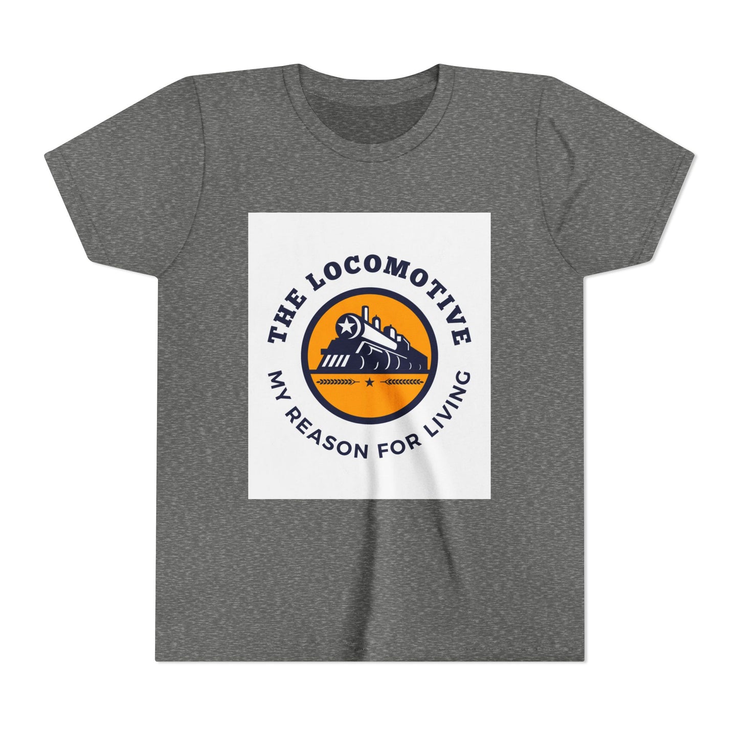 Kids Train Lover T-Shirt | Trains Are My Happy Place Youth Railfan Tee