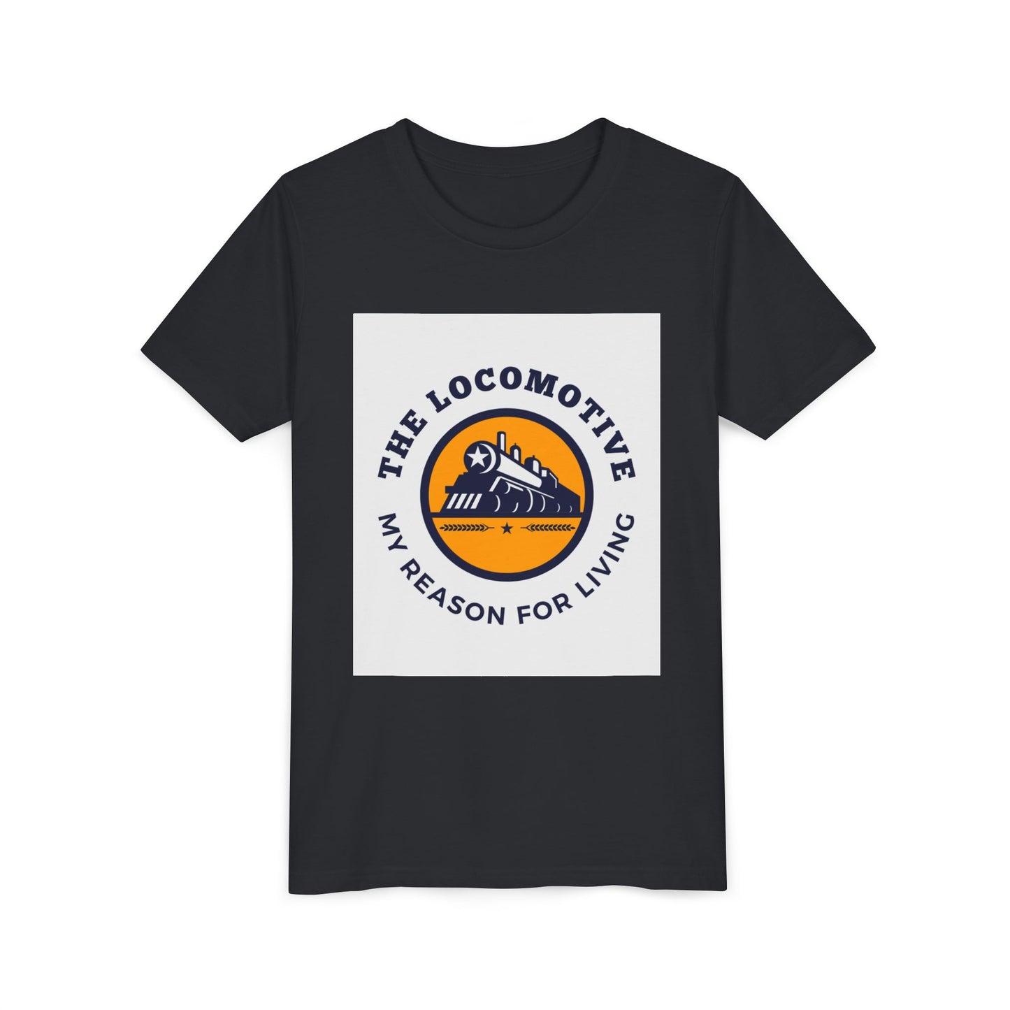 Kids Train Lover T-Shirt | Trains Are My Happy Place Youth Railfan Tee