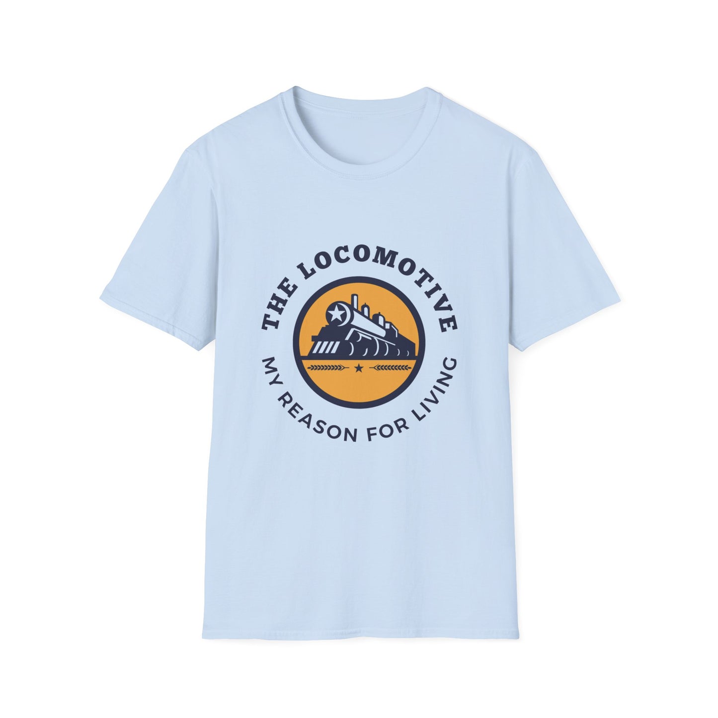 Trains Are My Happy Place – Train Lover Graphic T-Shirt