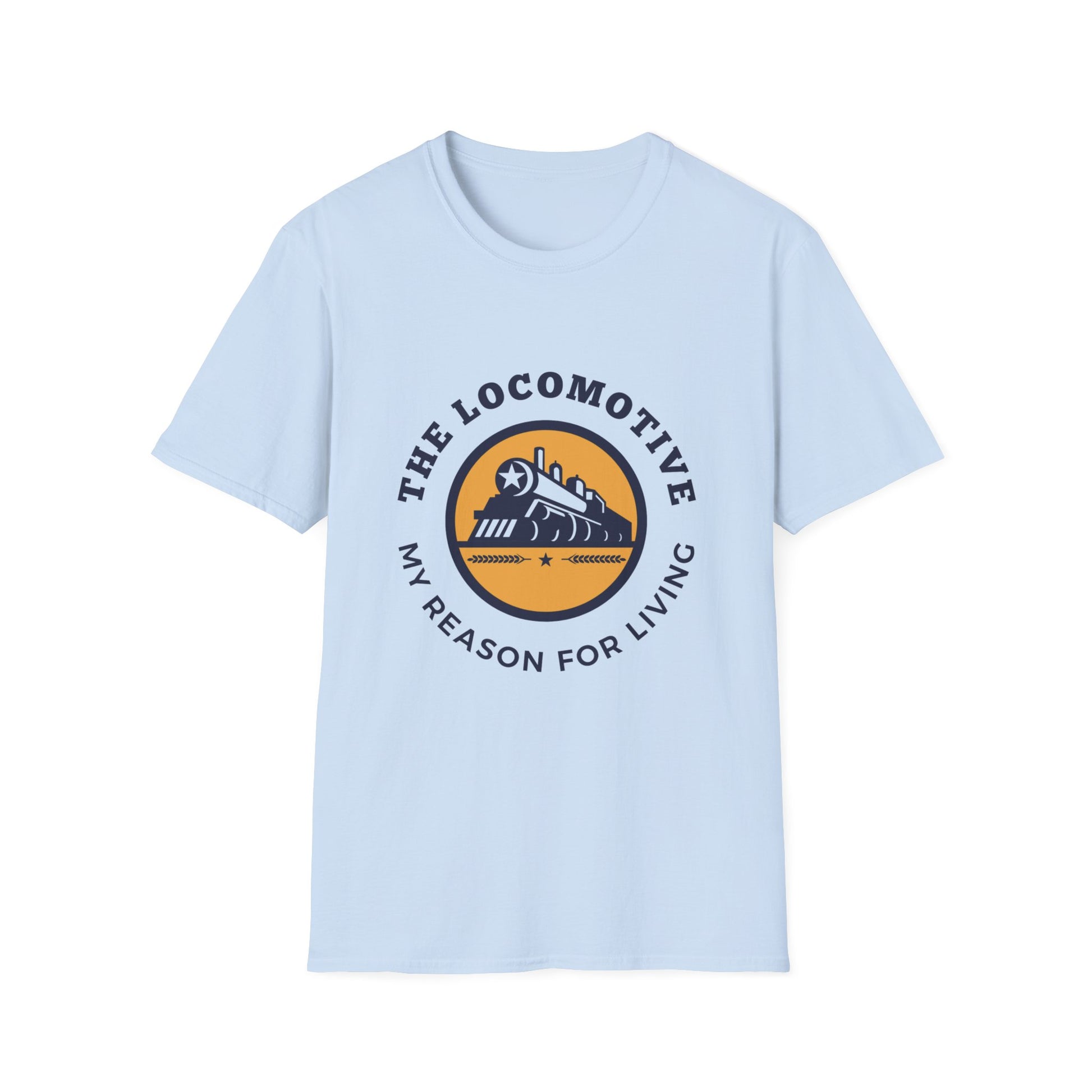 Trains Are My Happy Place – Train Lover Graphic T-Shirt