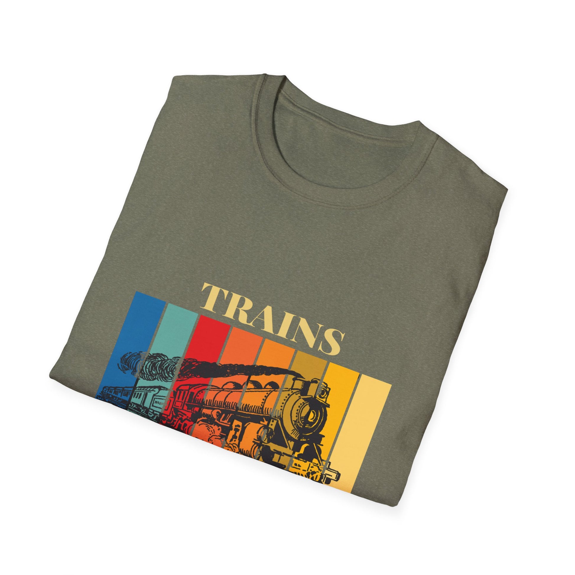 Trains Rock – Train Lover Graphic T-Shirt