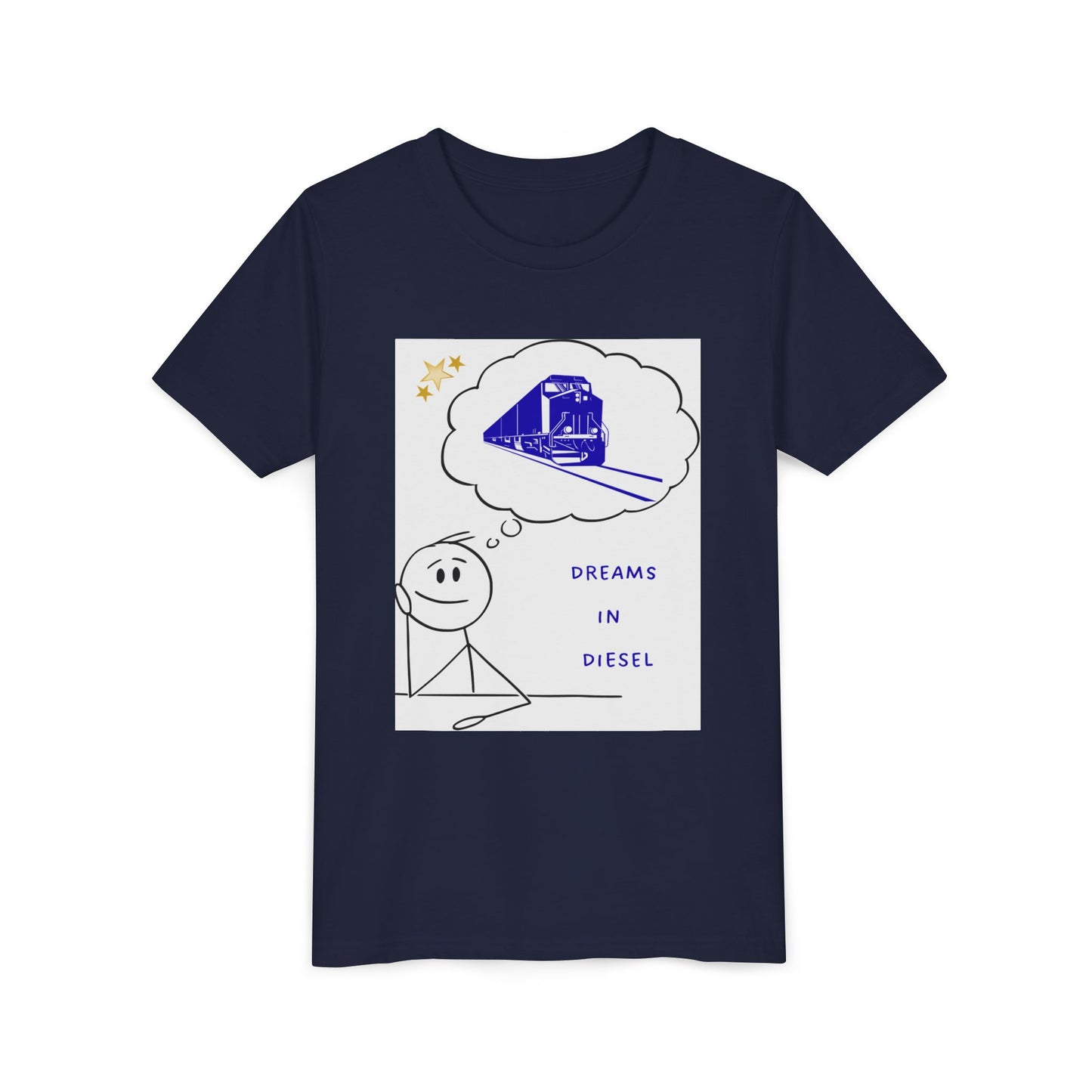 Kids Freight Train T-Shirt | Dream in Diesel Youth Railfan Tee
