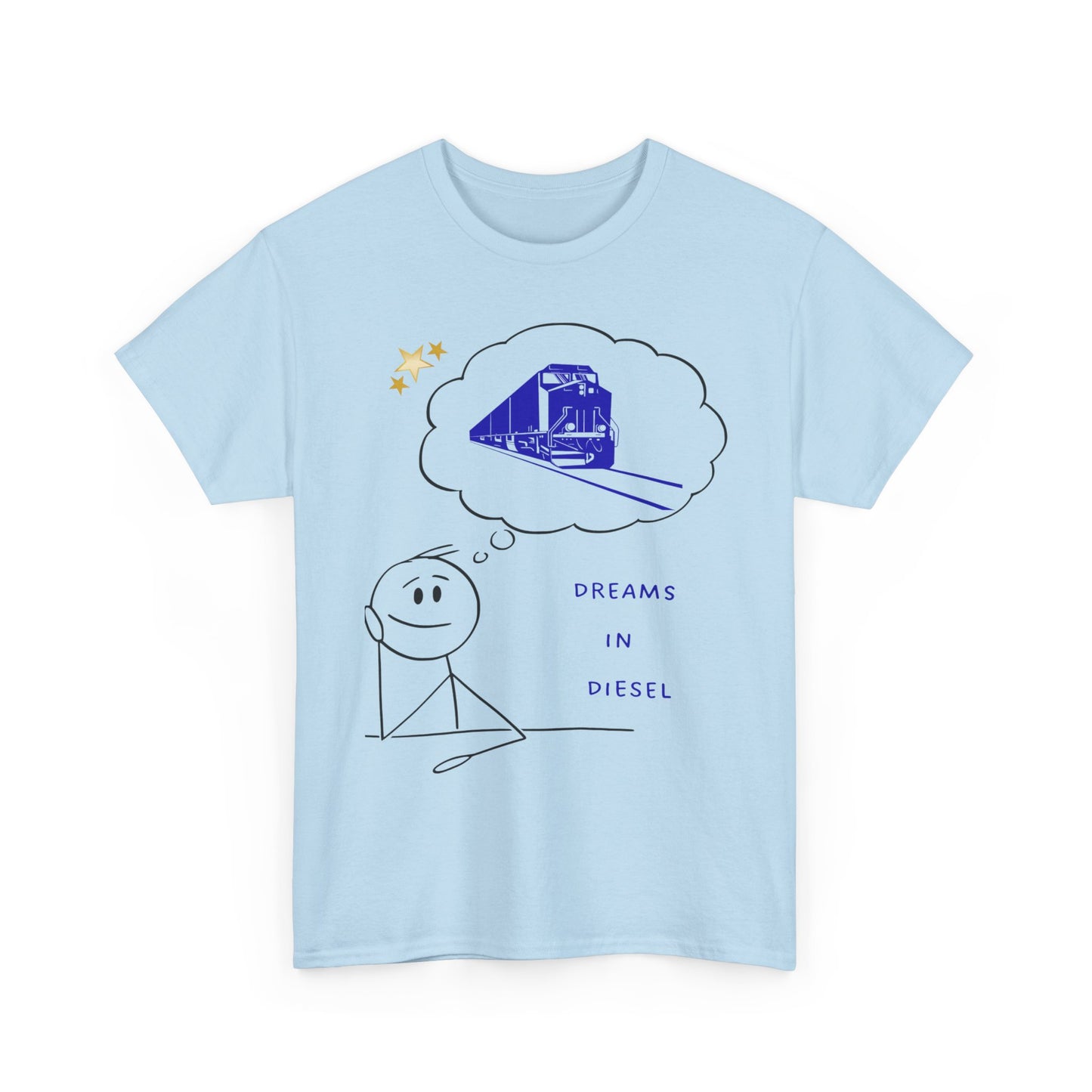 Dream in Diesel diesel locomotive railfan t-shirt