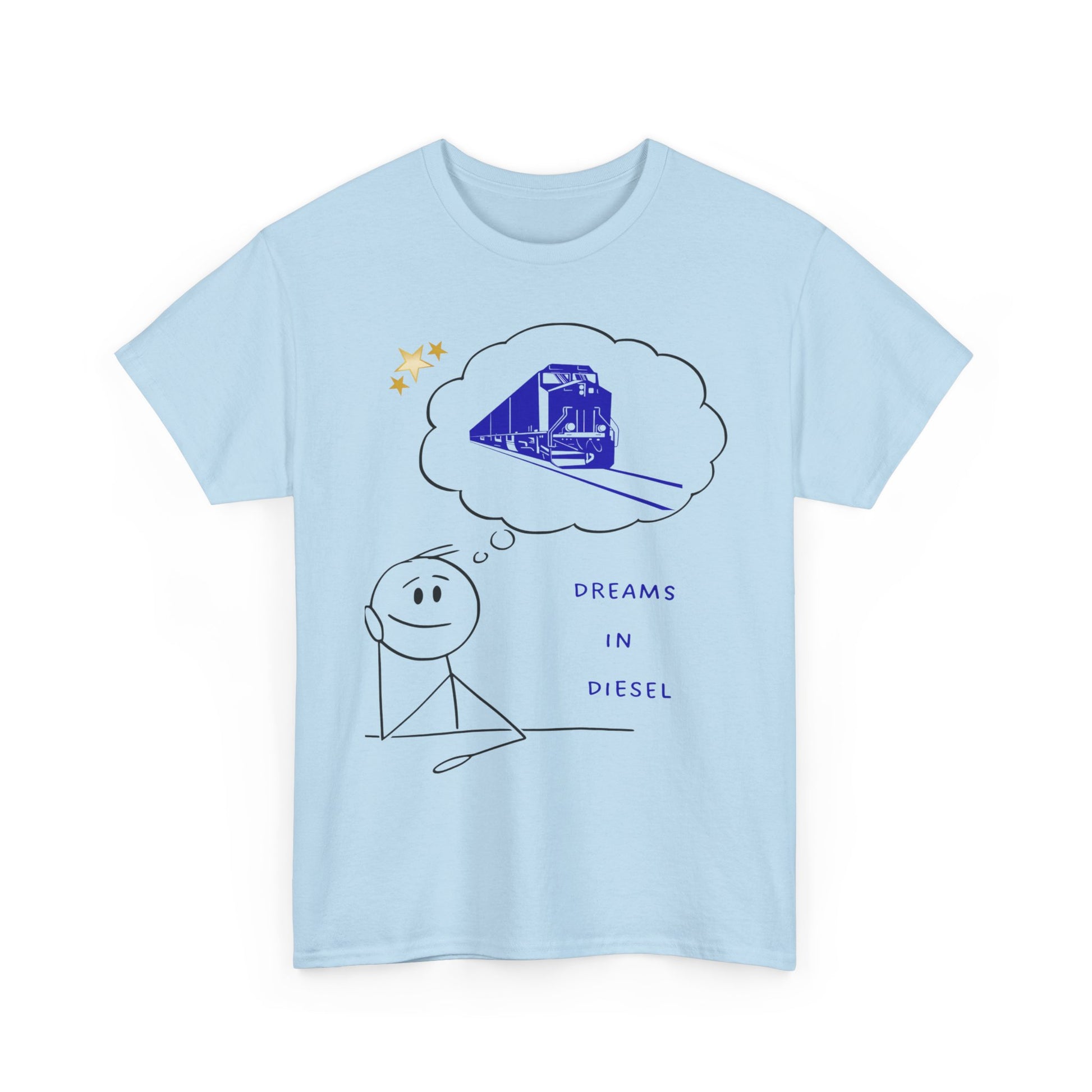 Dream in Diesel diesel locomotive railfan t-shirt