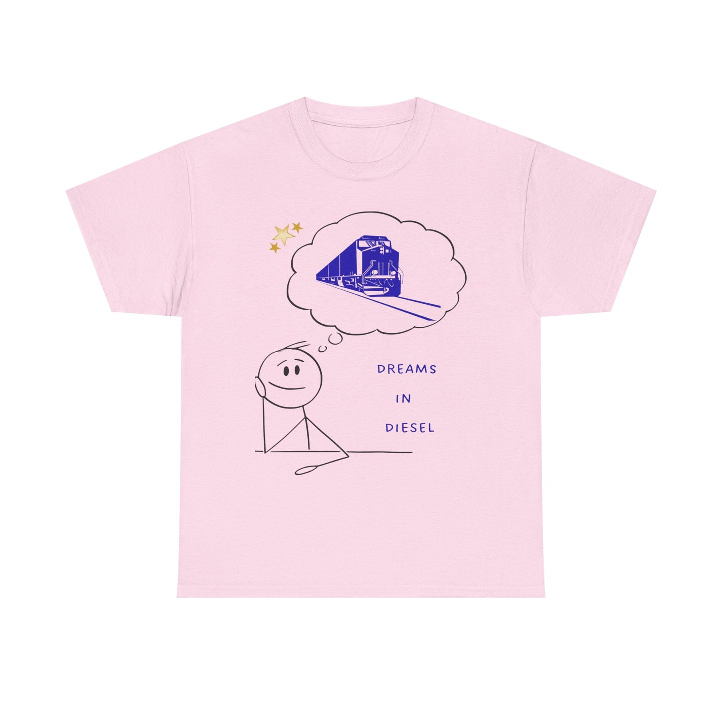 Dream in Diesel diesel locomotive railfan t-shirt