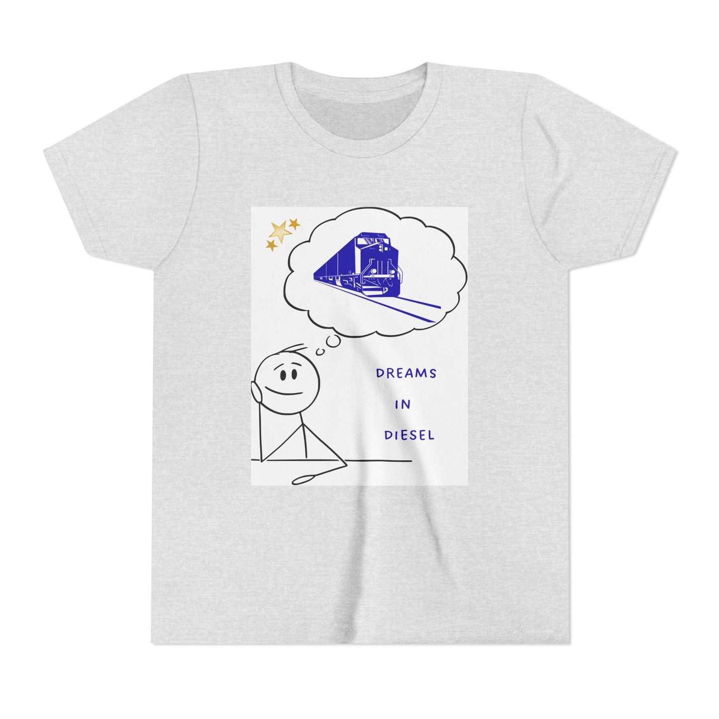 Kids Freight Train T-Shirt | Dream in Diesel Youth Railfan Tee