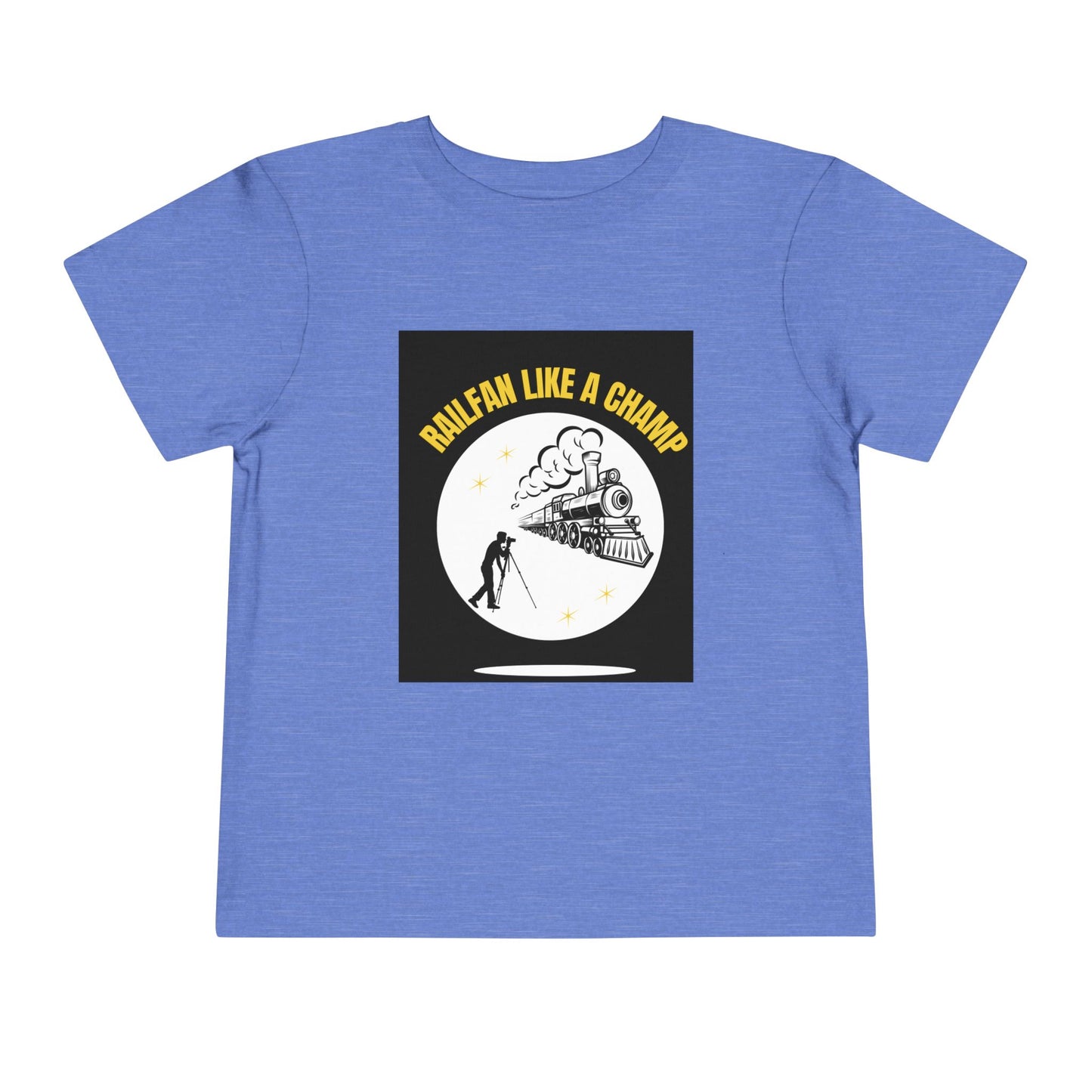Toddler Train Lover T-Shirt | Classic Railway Graphic Train Tee (2T–5T)