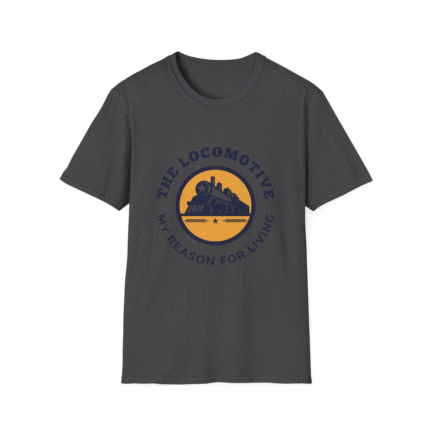 Trains Are My Happy Place – Train Lover Graphic T-Shirt