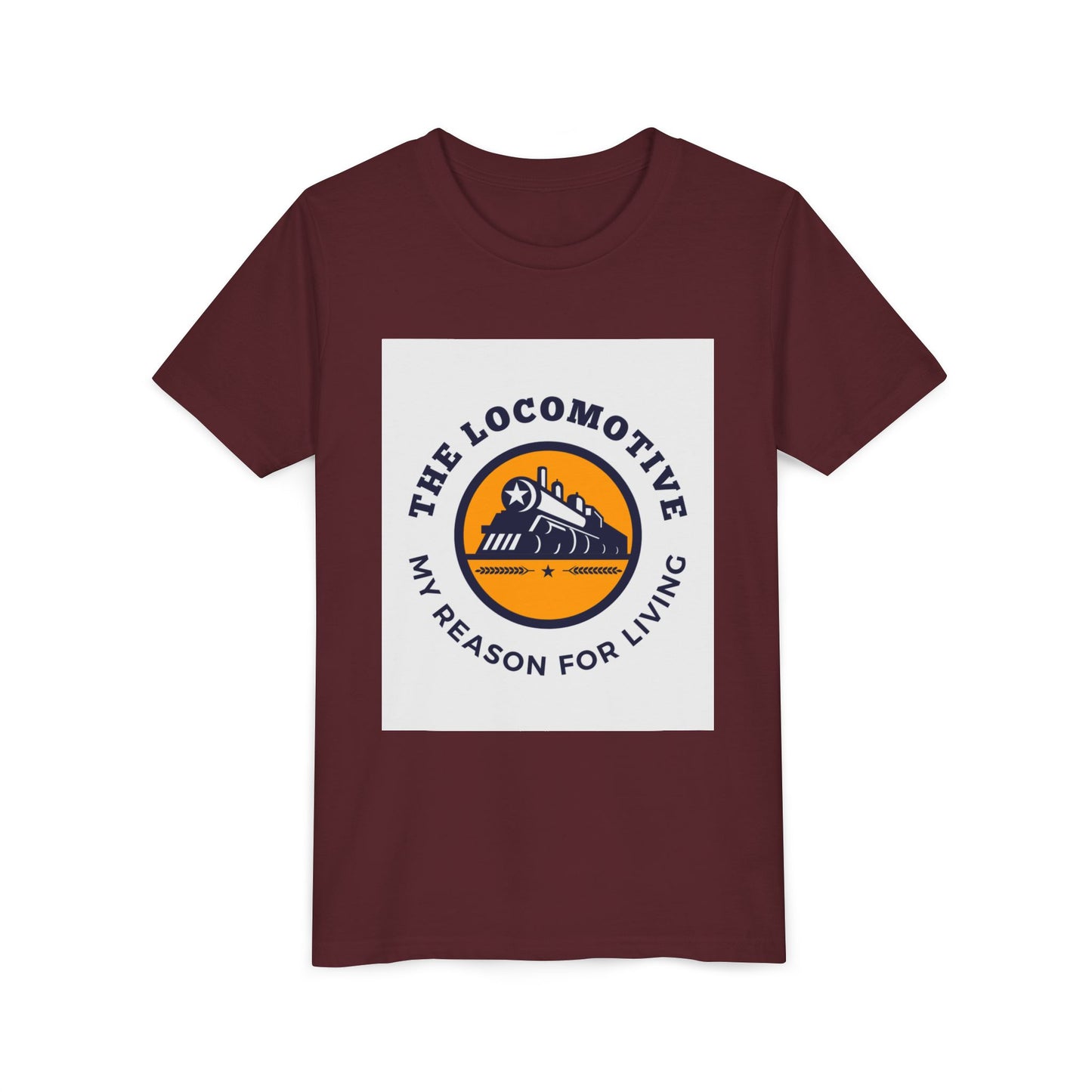 Kids Train Lover T-Shirt | Trains Are My Happy Place Youth Railfan Tee