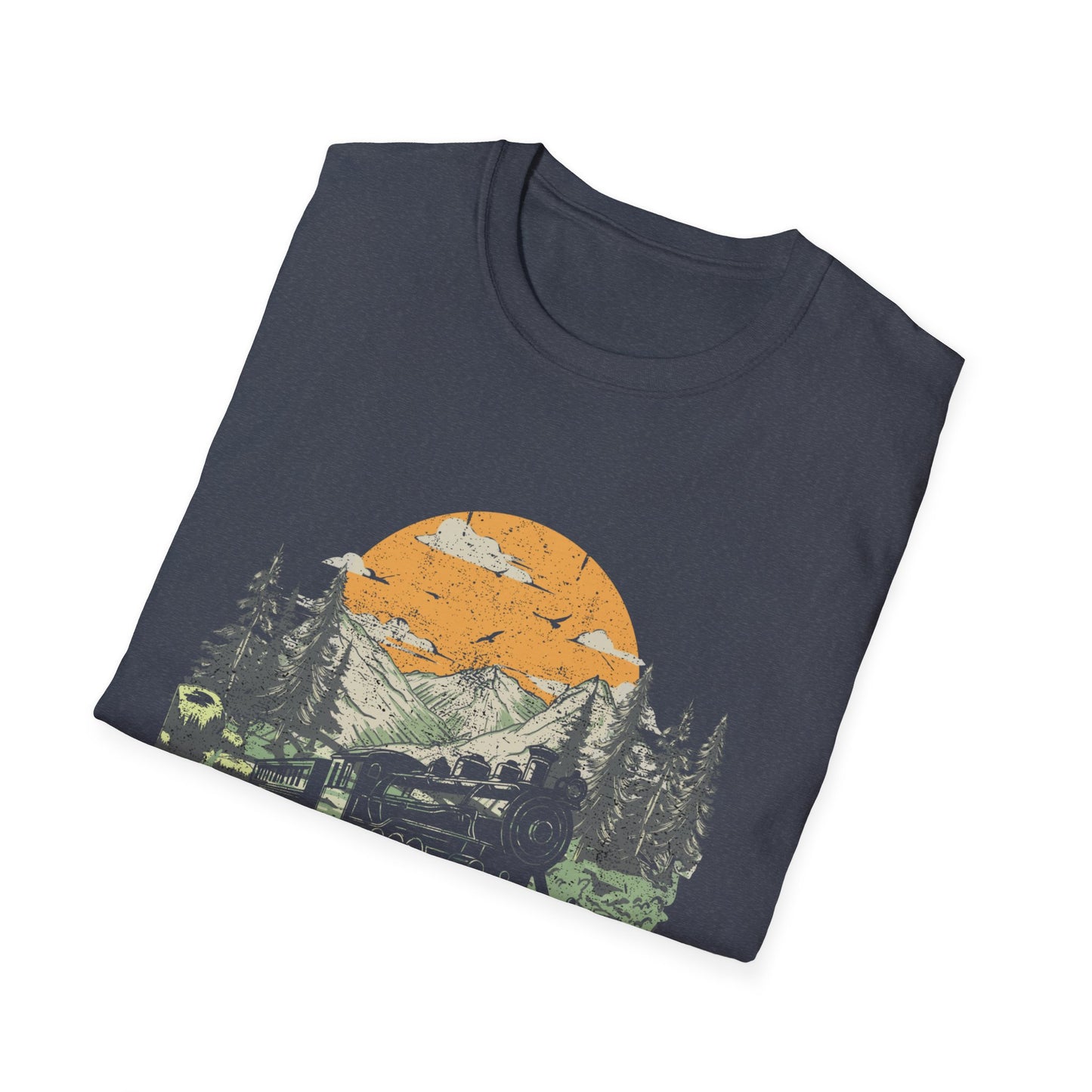 Trains Rule – Vintage Train Lover T-Shirt