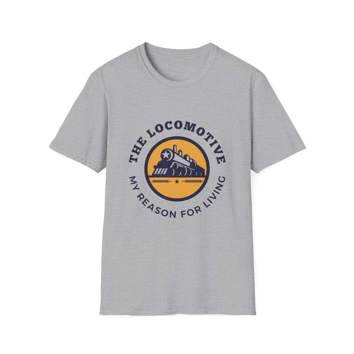 Trains Are My Happy Place – Train Lover Graphic T-Shirt