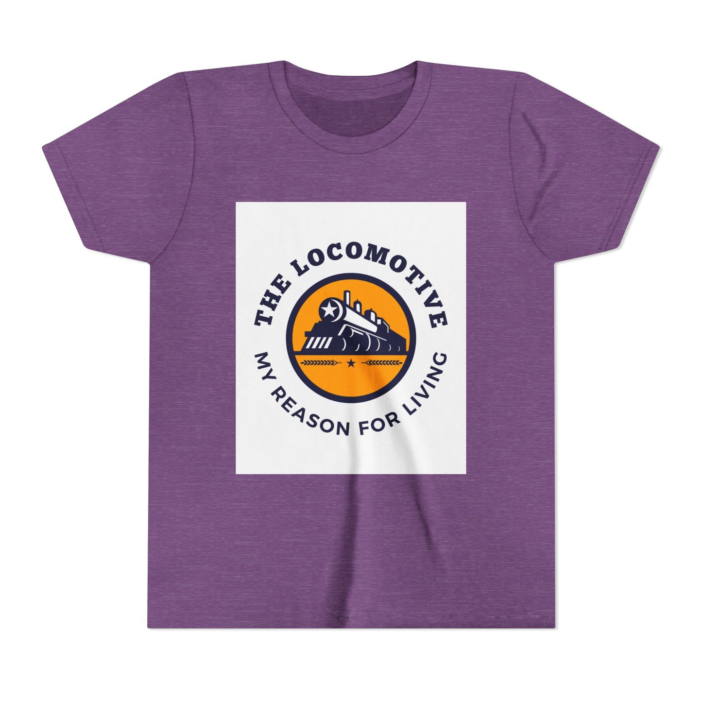 Kids Train Lover T-Shirt | Trains Are My Happy Place Youth Railfan Tee