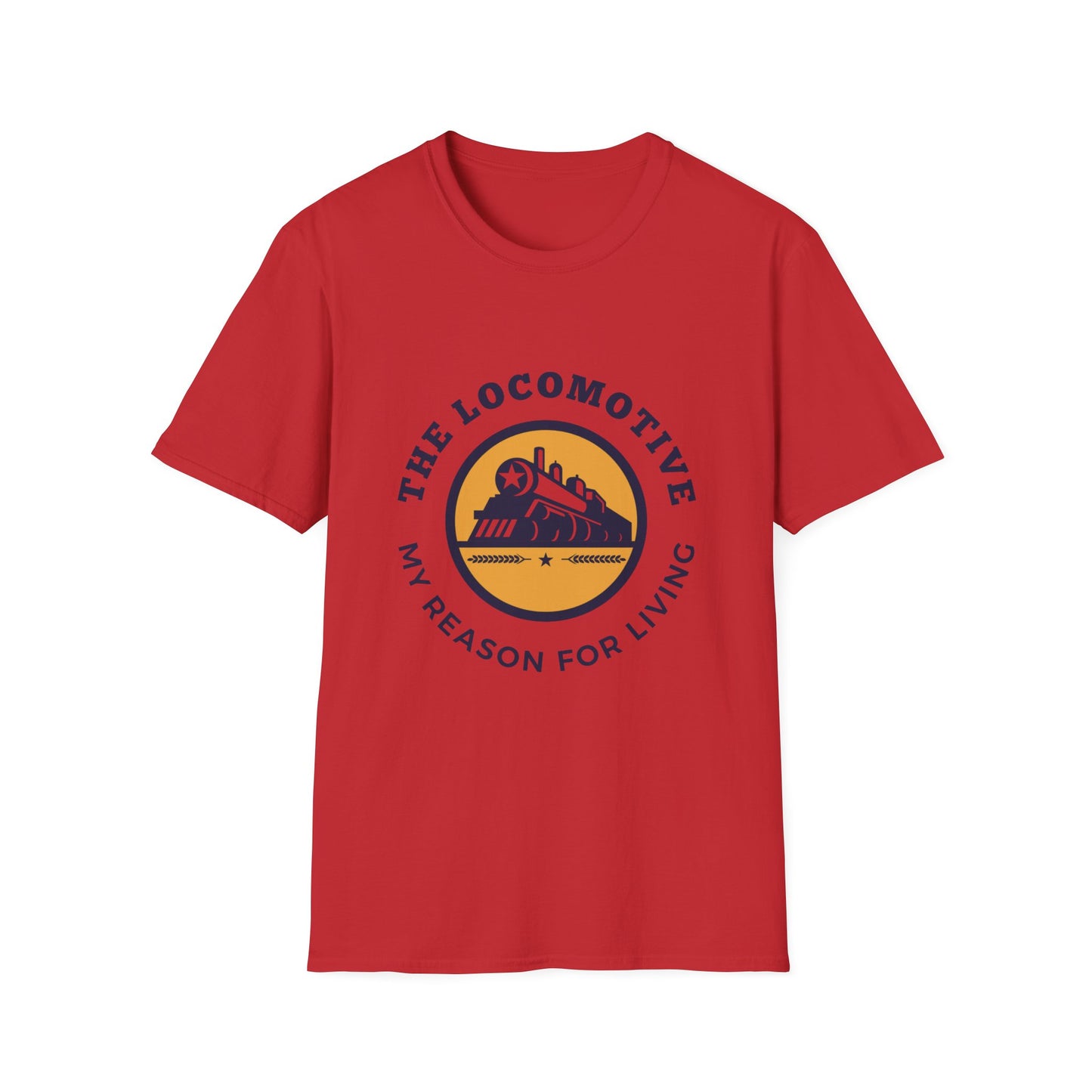 Trains Are My Happy Place – Train Lover Graphic T-Shirt
